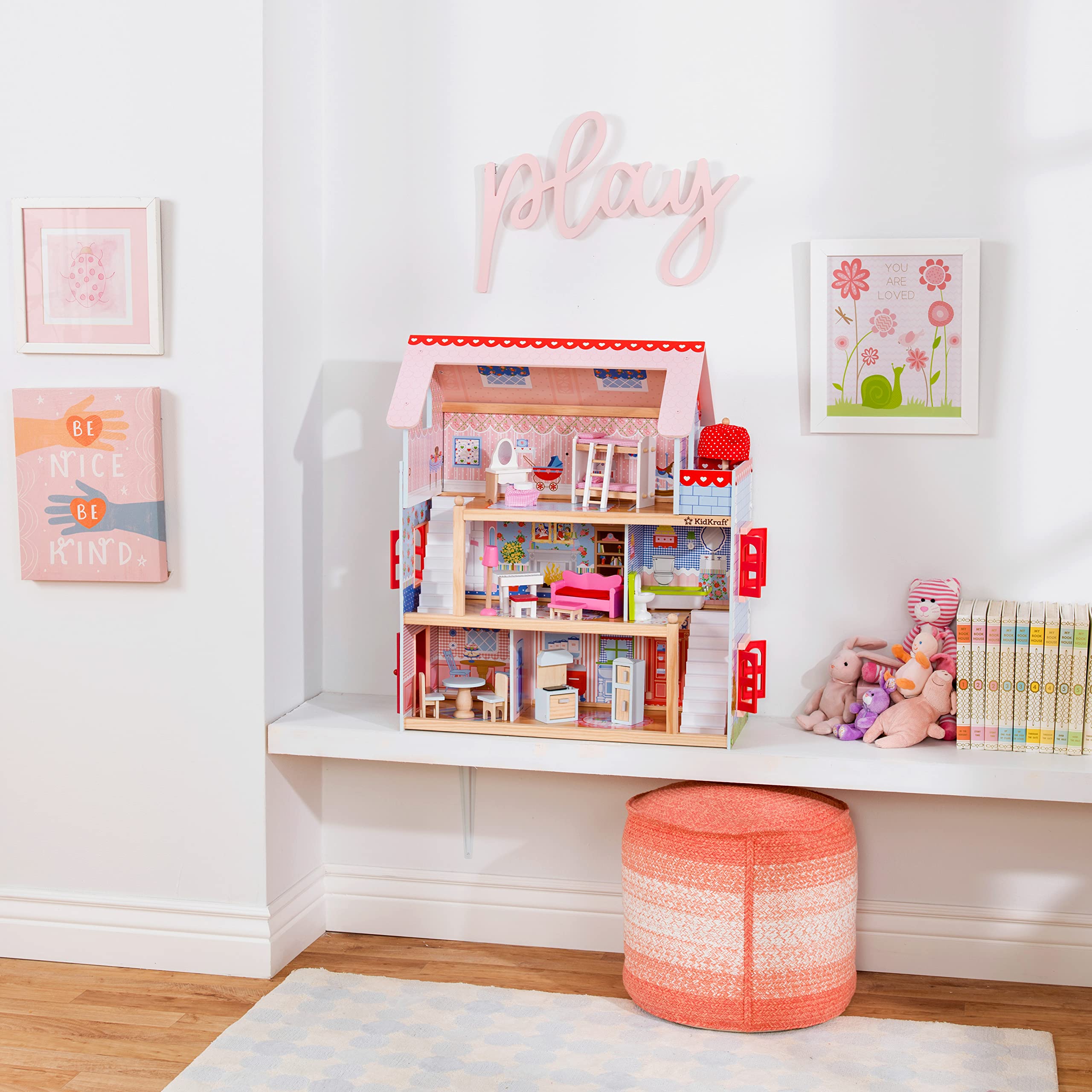 Foto 5 pulgar | Casa de Campo Para Muñecas Dollhouse Kidkraft Chelsea Con 16 Accesorios - Venta Internacional