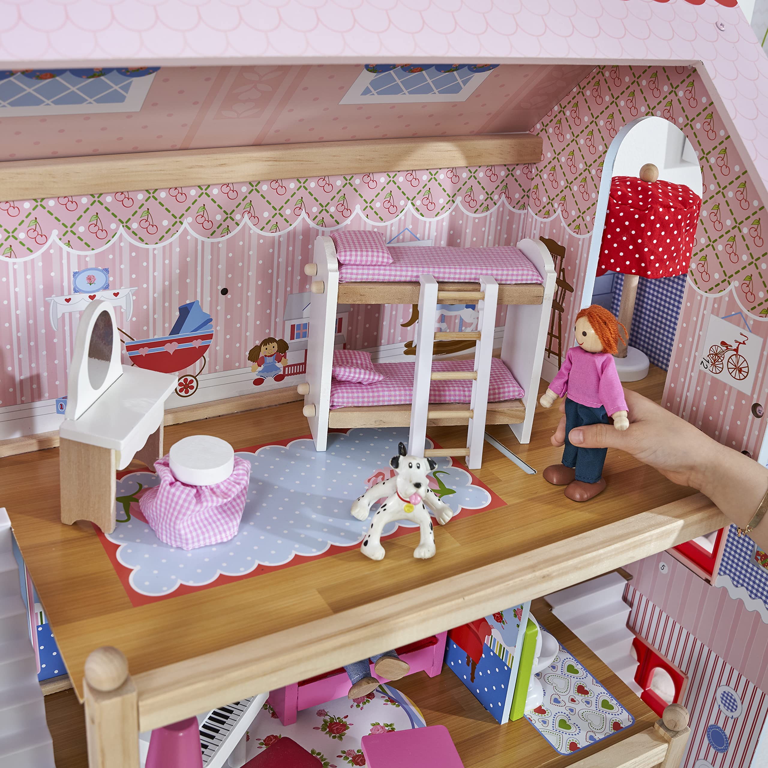Foto 6 | Casa de Campo Para Muñecas Dollhouse Kidkraft Chelsea Con 16 Accesorios - Venta Internacional