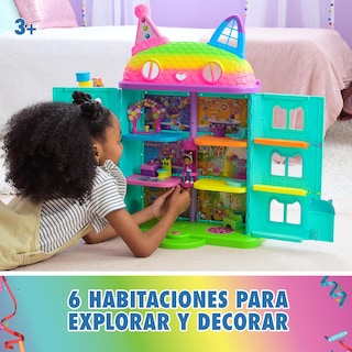 Foto 4 | Gabby's Dollhouse Casa De Muñecas Arcoíris Con 15 Piezas