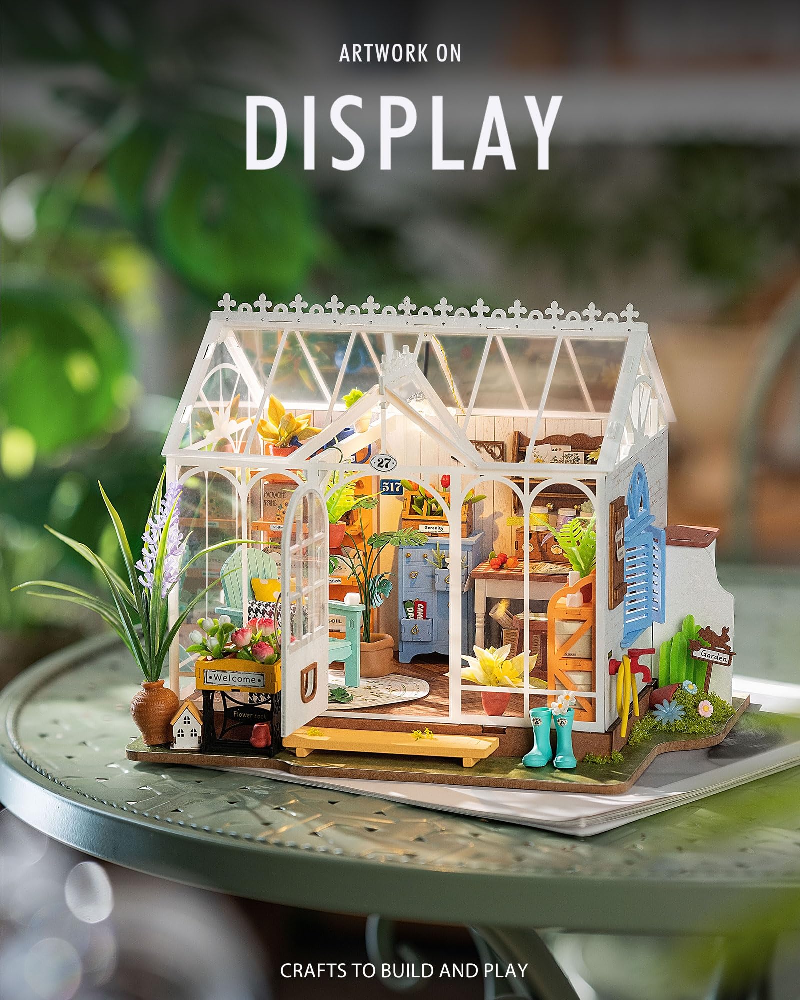 Foto 4 pulgar | Kit De Casa De Muñecas Rolife Dreamy Garden House Con Led A Escala 1/24 - Venta Internacional.