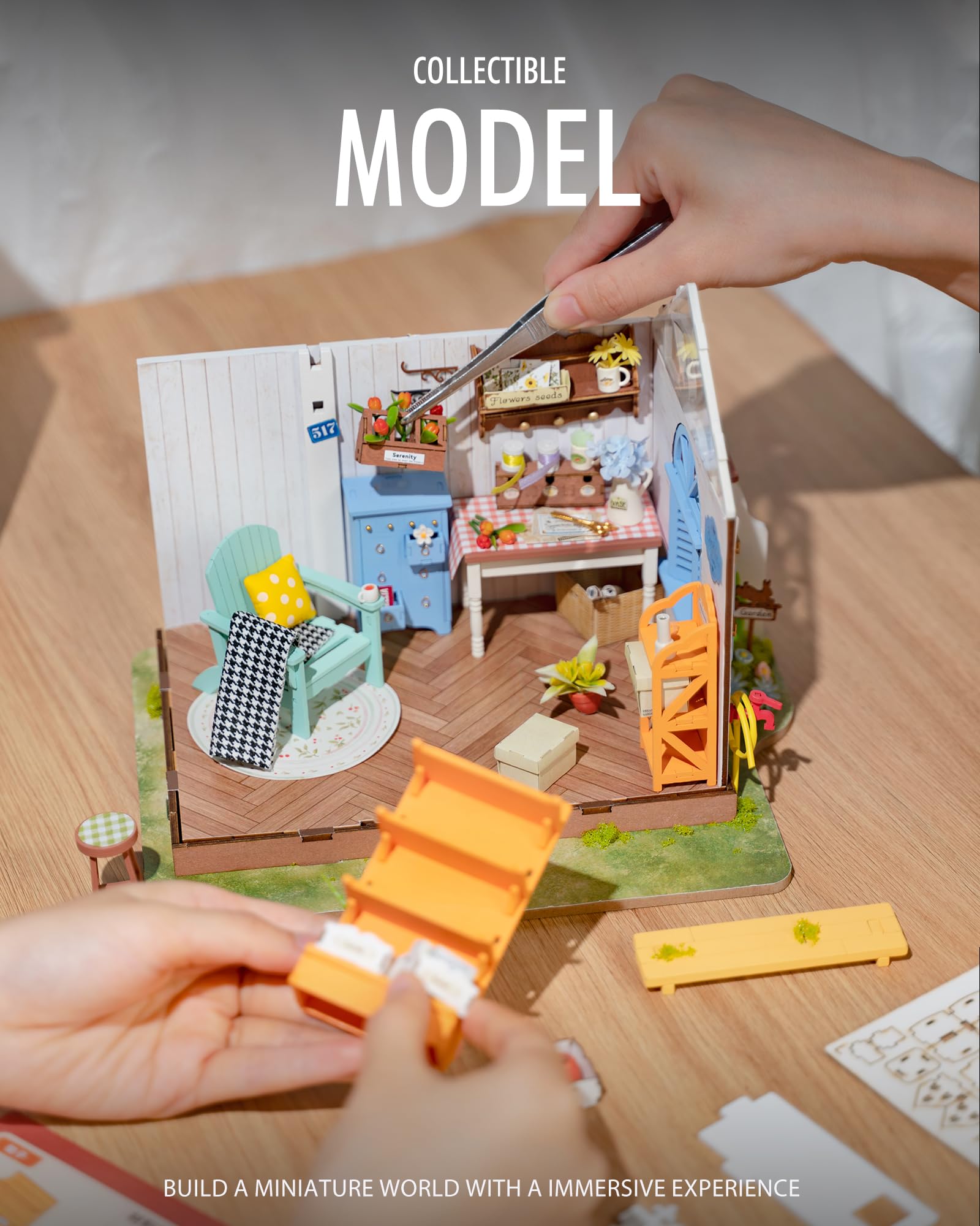 Foto 6 pulgar | Kit De Casa De Muñecas Rolife Dreamy Garden House Con Led A Escala 1/24 - Venta Internacional.