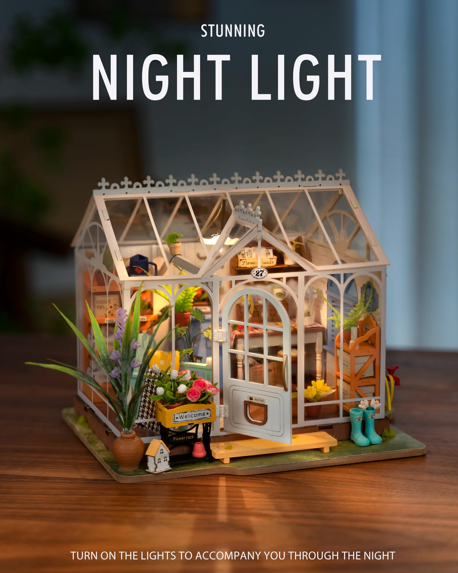 Foto 7 pulgar | Kit De Casa De Muñecas Rolife Dreamy Garden House Con Led A Escala 1/24 - Venta Internacional.