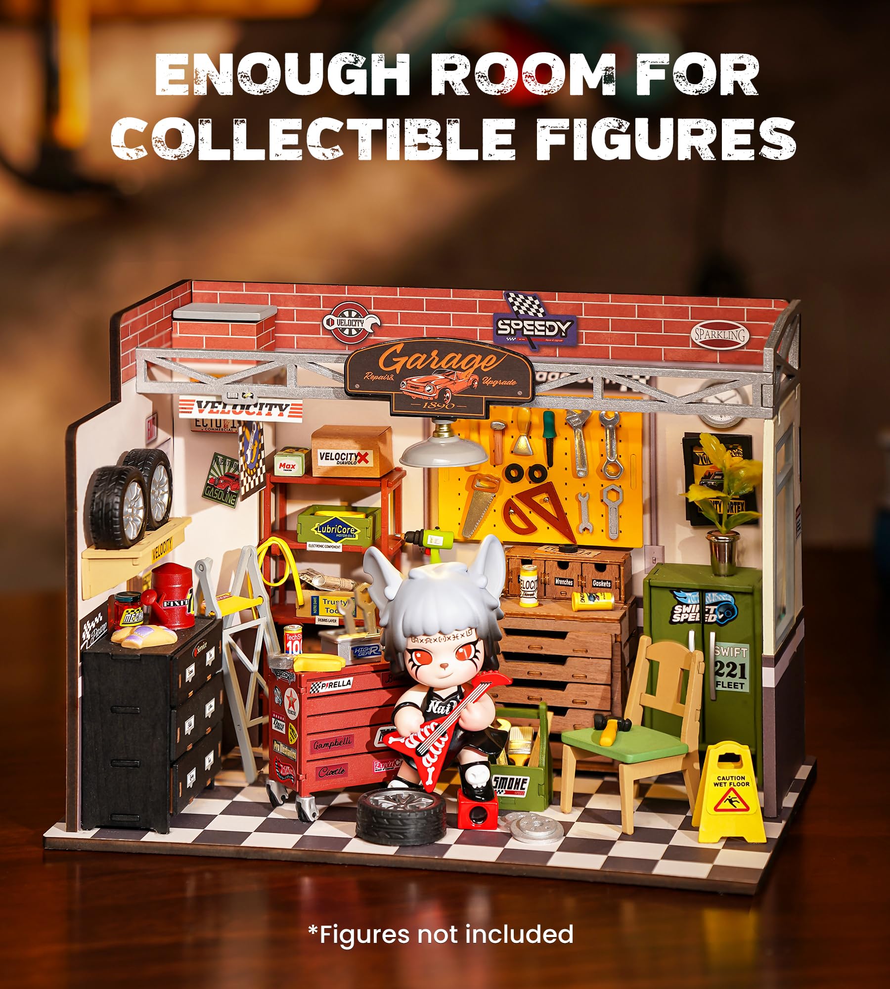 Foto 2 | Kit De Casa En Miniatura Rowood Garage Workshop Con Led Para Adultos - Venta Internacional.
