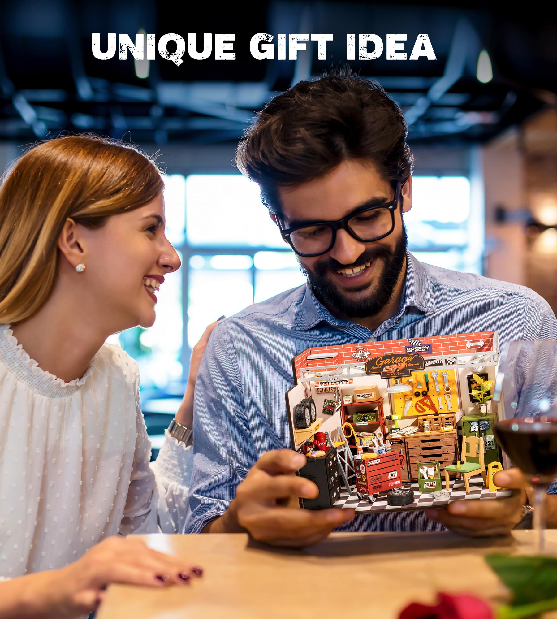 Foto 4 | Kit De Casa En Miniatura Rowood Garage Workshop Con Led Para Adultos - Venta Internacional.