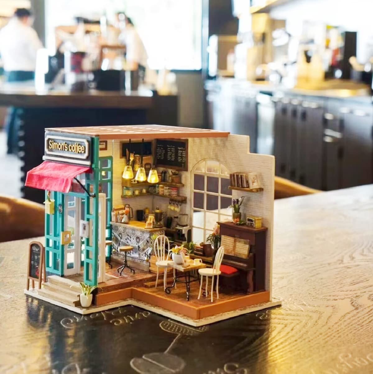 Foto 6 pulgar | Kit Para Hacer Cafeterías En Miniatura Rolife Dg109 Con Muebles - Venta Internacional.