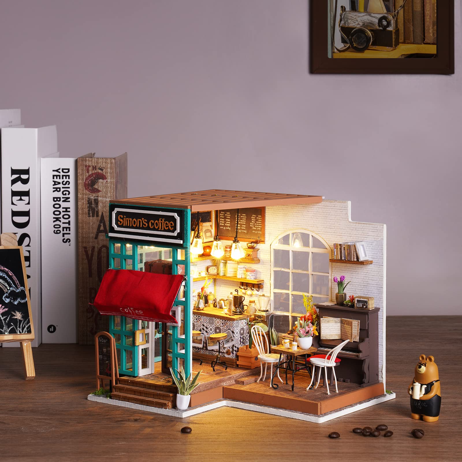 Foto 8 pulgar | Kit Para Hacer Cafeterías En Miniatura Rolife Dg109 Con Muebles - Venta Internacional.