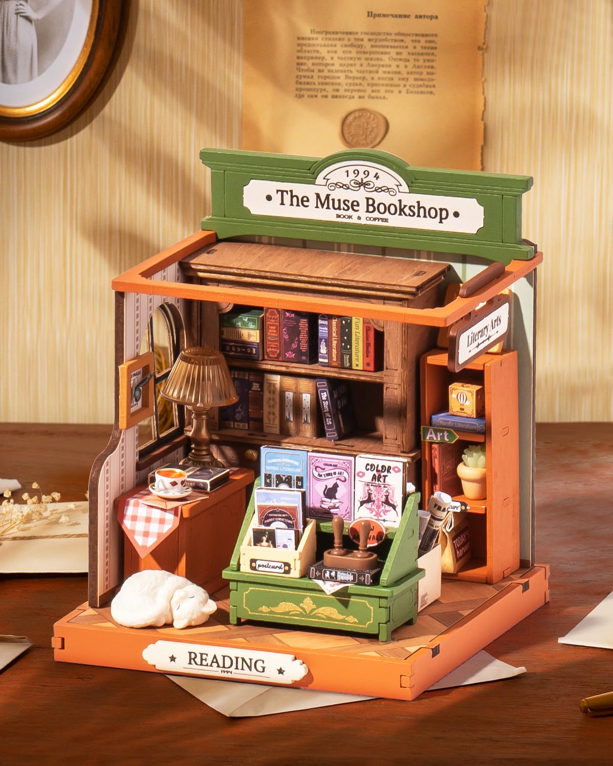 Foto 2 | Minikit De Miniaturas De La Librería Rolife The Muse Bookshop - Venta Internacional.
