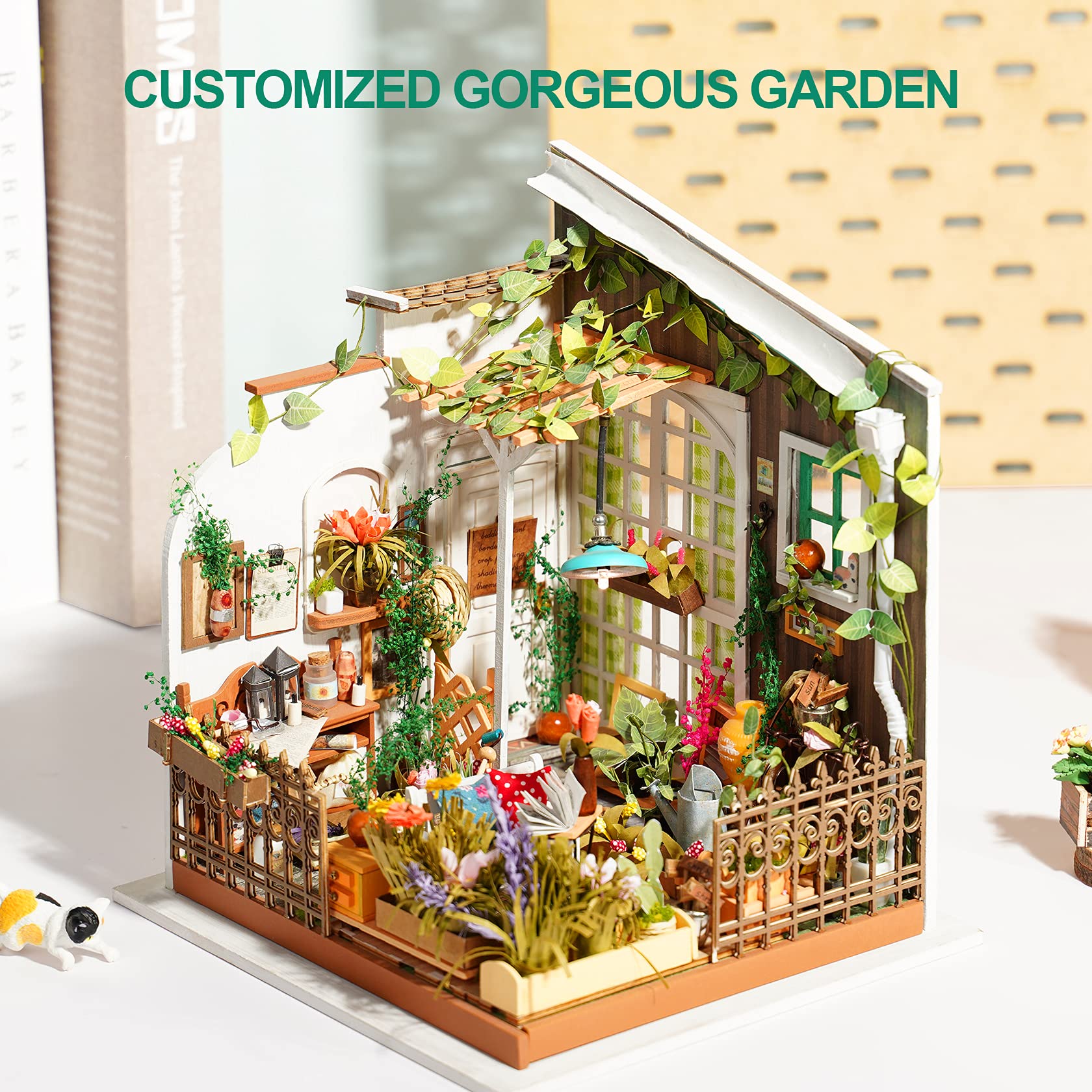 Foto 7 pulgar | Kit De Casa En Miniatura Rowood Miller's Garden A Escala 1:24 Con Muebles - Venta Internacional.