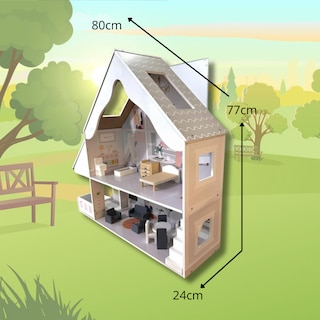 Foto 5 | Casita De Juguete Infantil De Madera Con Accesorios.