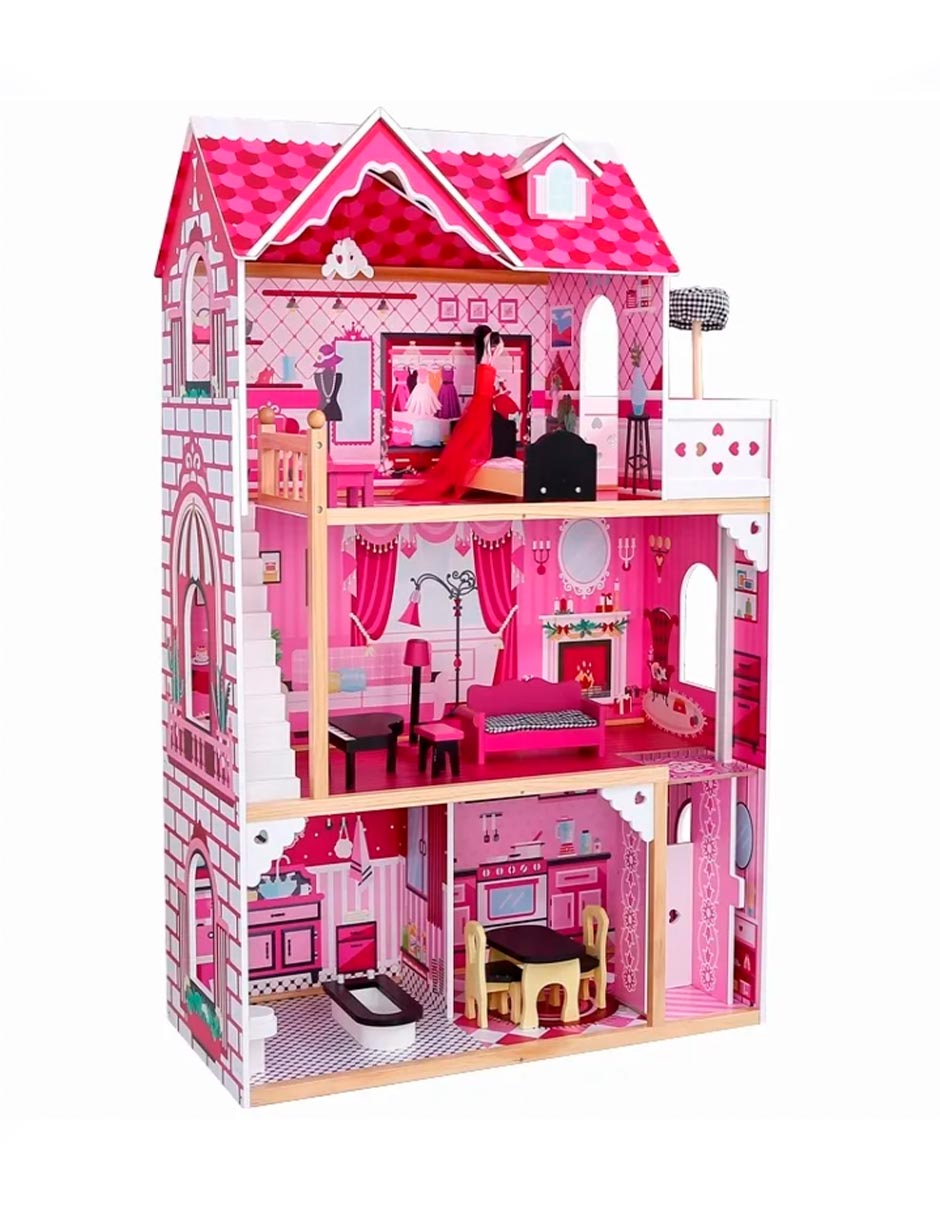 Foto 1 | Casa De Muñecas De Madera Línea Premium