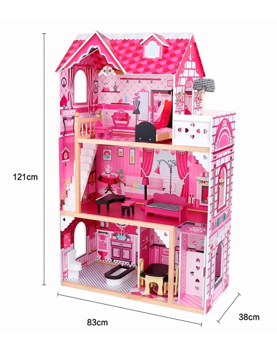 Foto 3 | Casa De Muñecas De Madera Línea Premium