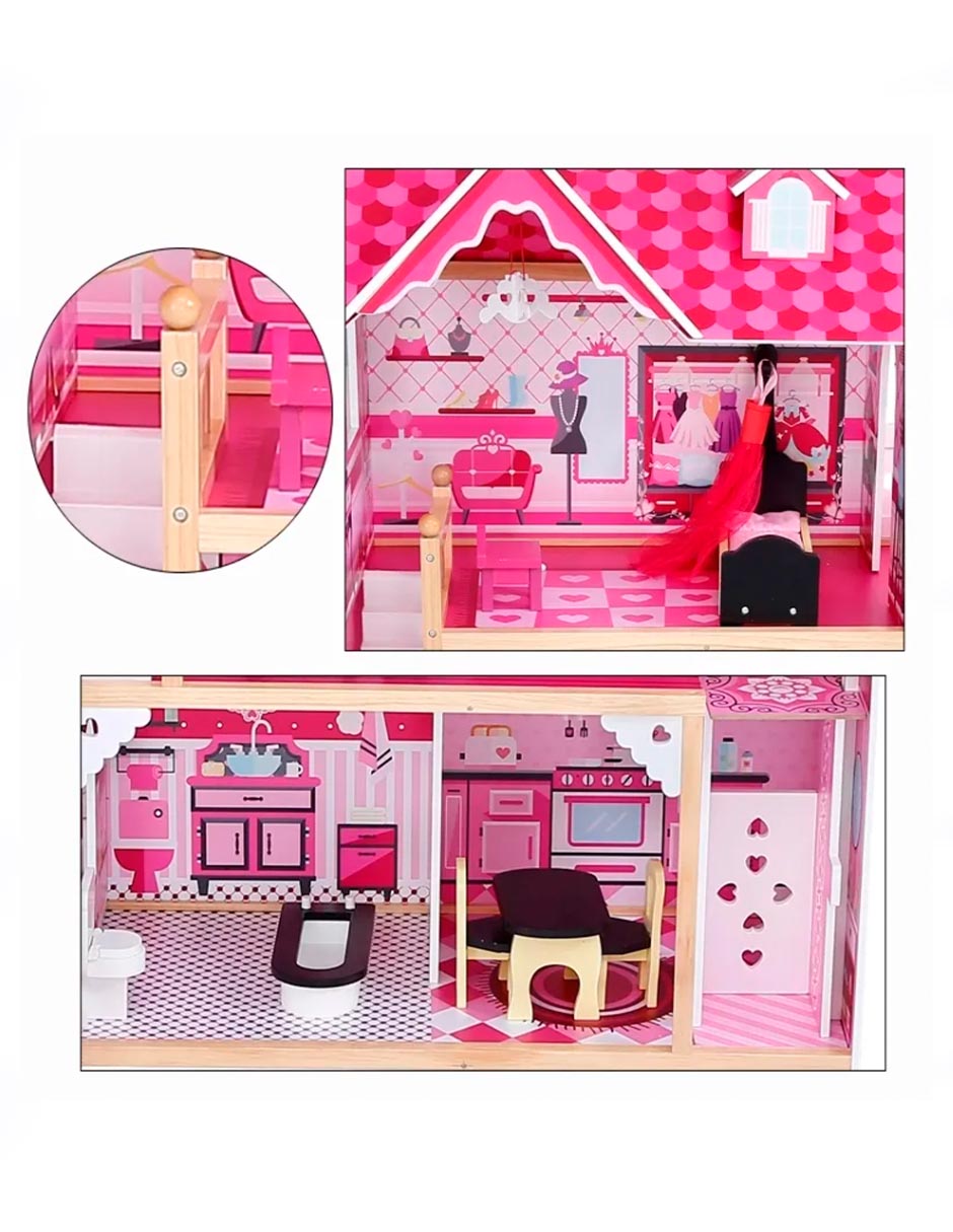 Foto 4 | Casa De Muñecas De Madera Línea Premium