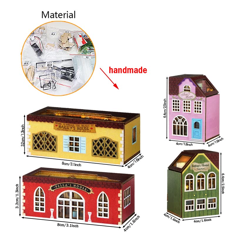 Foto 3 pulgar | Kit De Muebles Para Casa De Muñecas Building Block Toy Town Con Luces Led - Venta Internacional.