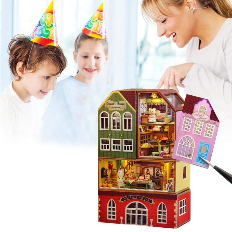Foto 8 pulgar | Kit De Muebles Para Casa De Muñecas Building Block Toy Town Con Luces Led - Venta Internacional.