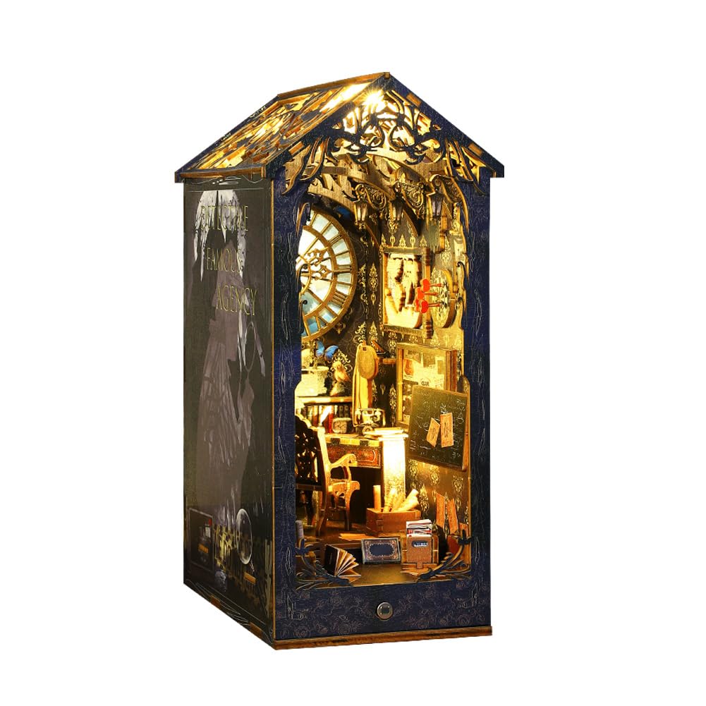 Kit De Sujetalibros Para Casas De Muñecas De Madera En 3d Con Luz Led - Venta Internacional.