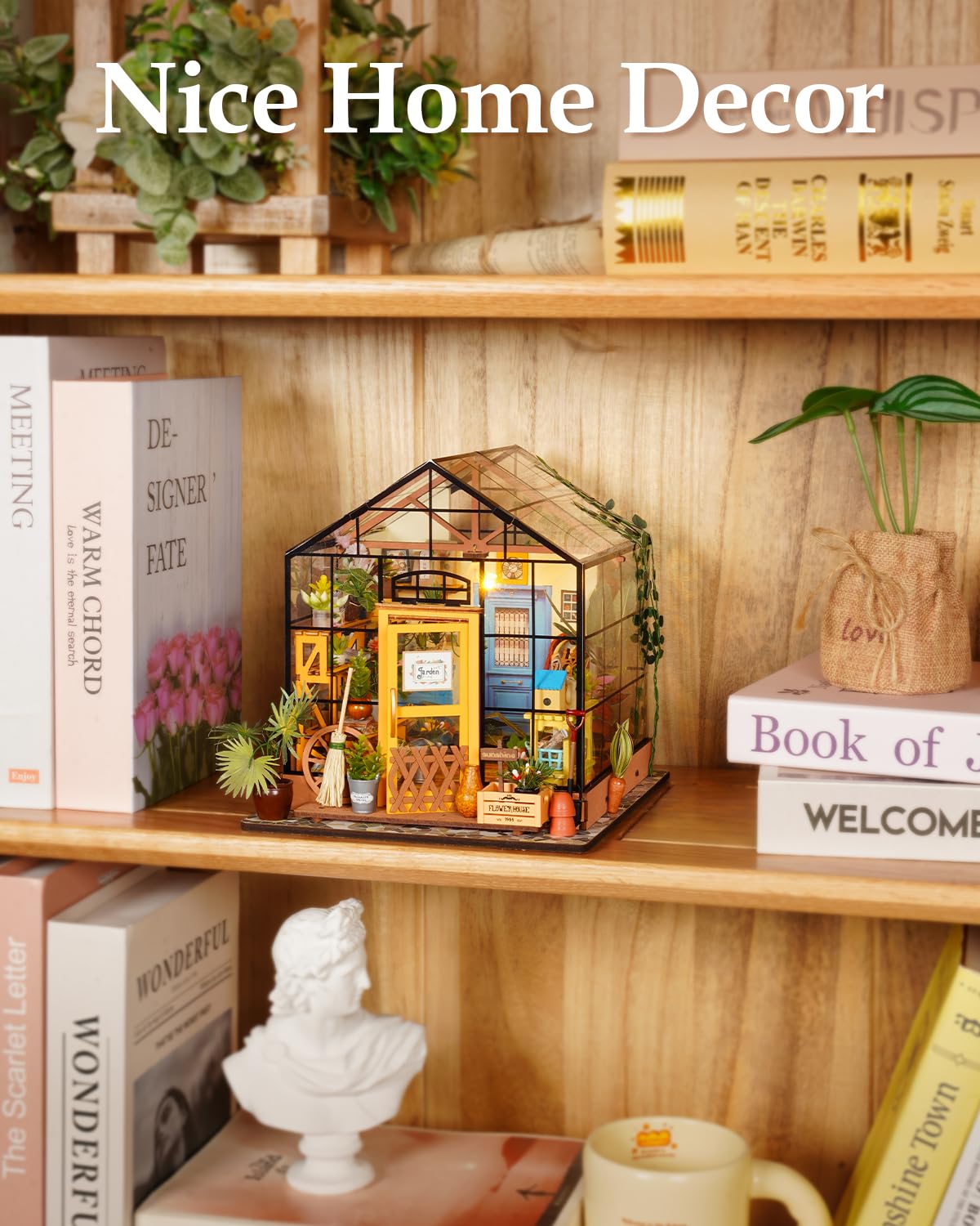 Foto 5 pulgar | Kit De Casa En Miniatura Rowood Cathy's Flower House Con Muebles - Venta Internacional.
