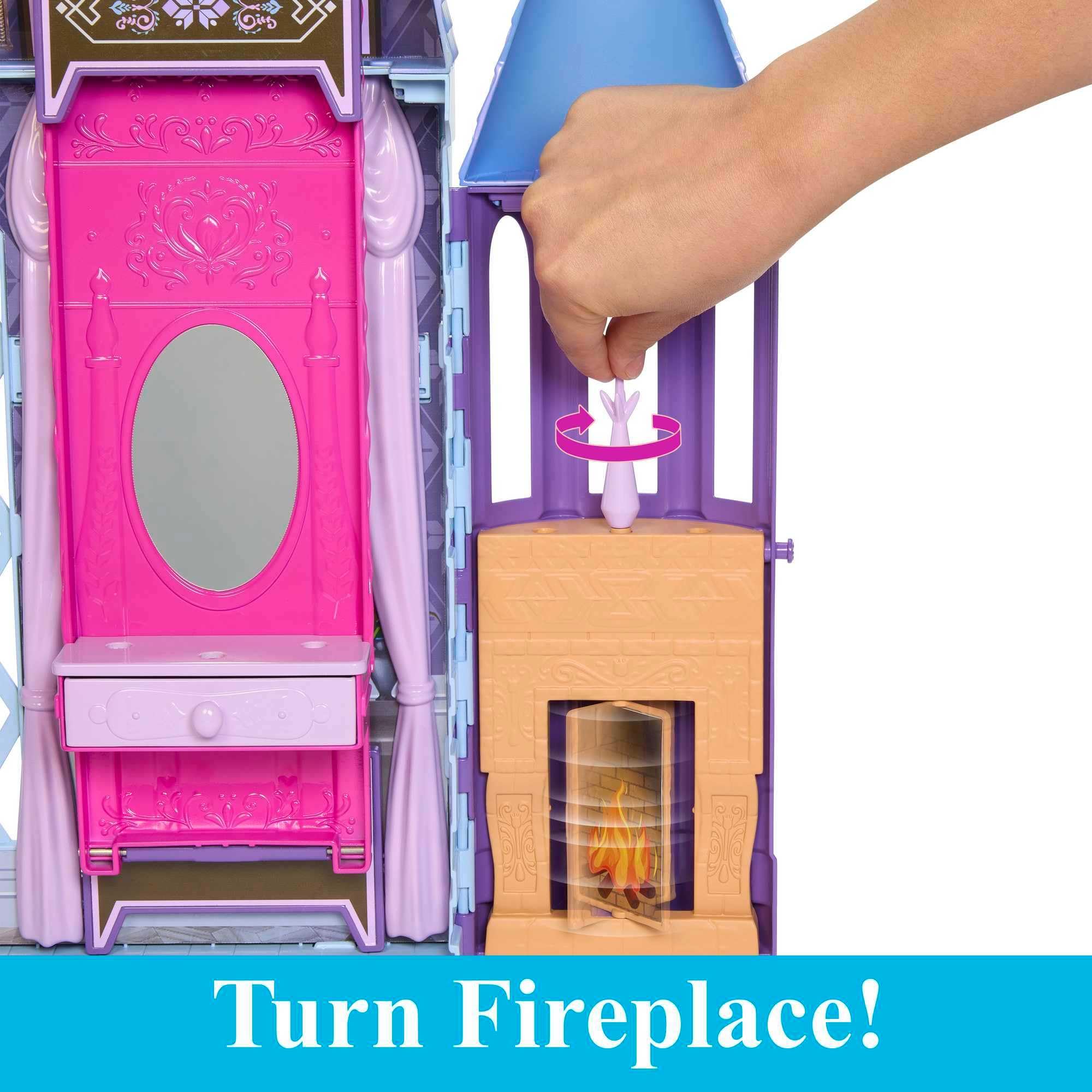 Foto 3 | Casa De Muñecas Castle Mattel Disney Frozen Arendelle Con Elsa Dol - Venta Internacional.
