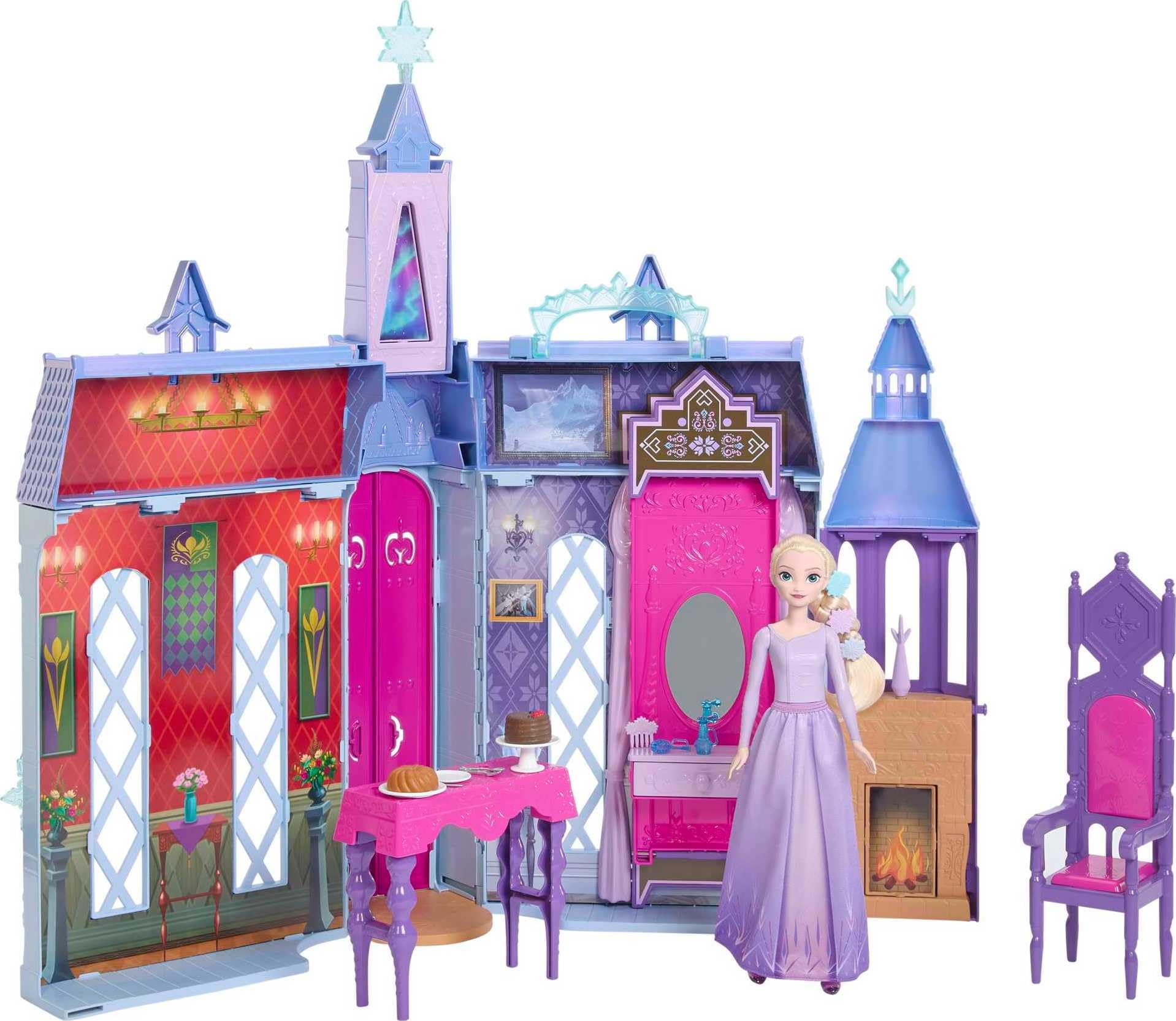 Foto 8 pulgar | Casa De Muñecas Castle Mattel Disney Frozen Arendelle Con Elsa Dol - Venta Internacional.