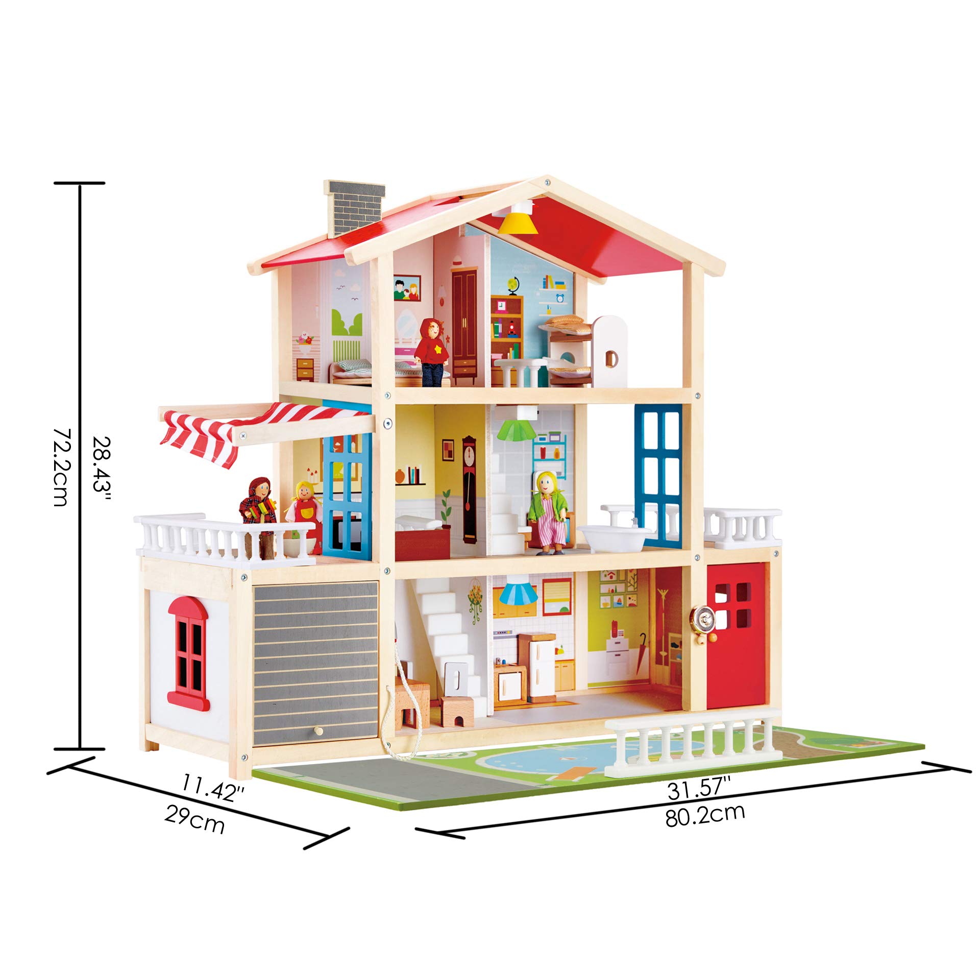 Foto 2 | Casa De Muñecas Con Forma De Muñeca, Mansión Familiar De 10 Dormitorios Con Accesorios - Venta Internacional.