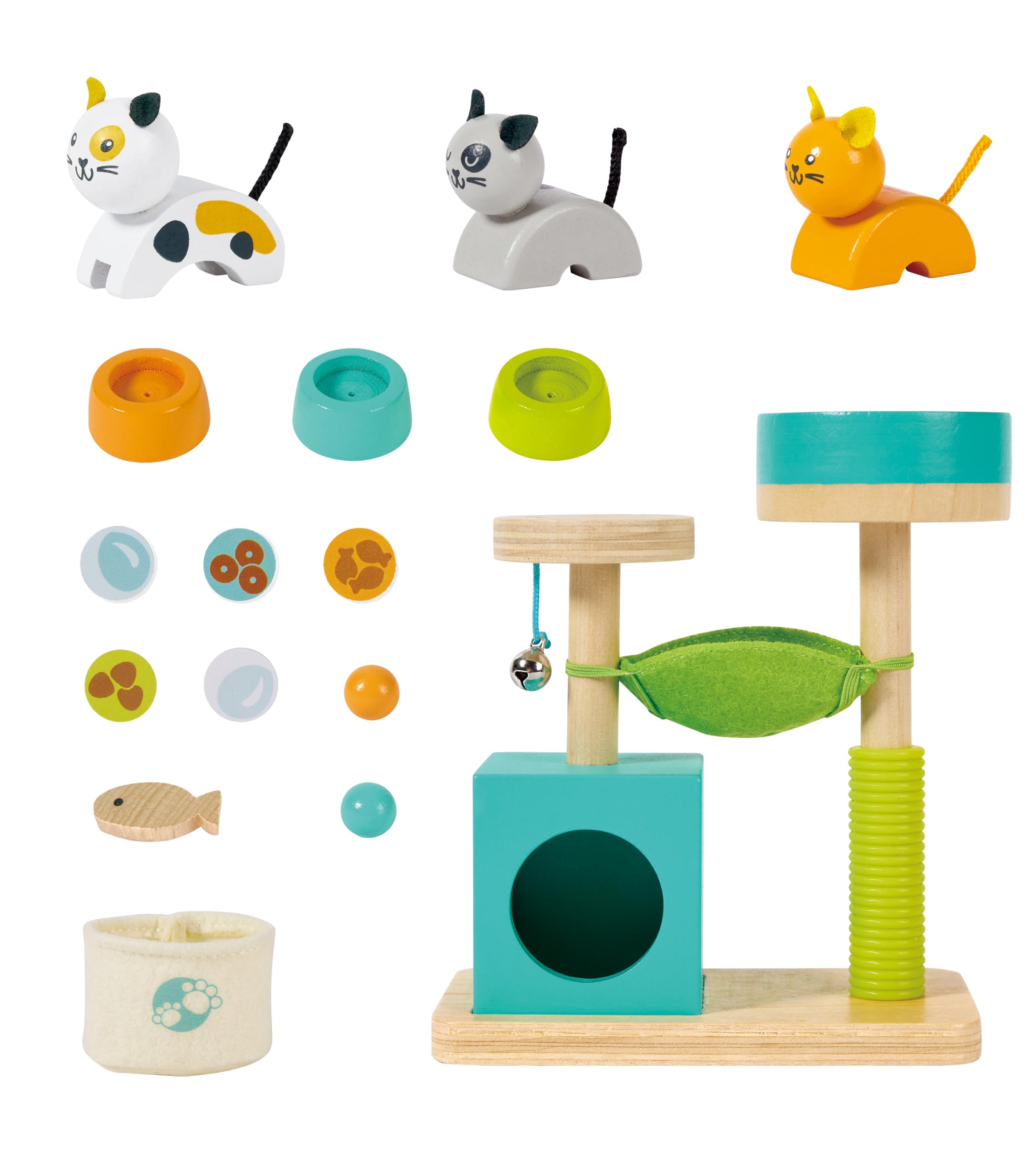 Foto 3 pulgar | Set de Juguetes Hape Cute Kitten House Con Juguetes Y Accesorios De Madera - Venta Internacional