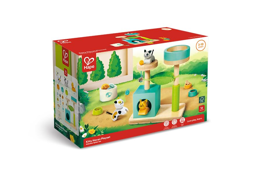 Foto 4 pulgar | Set de Juguetes Hape Cute Kitten House Con Juguetes Y Accesorios De Madera - Venta Internacional