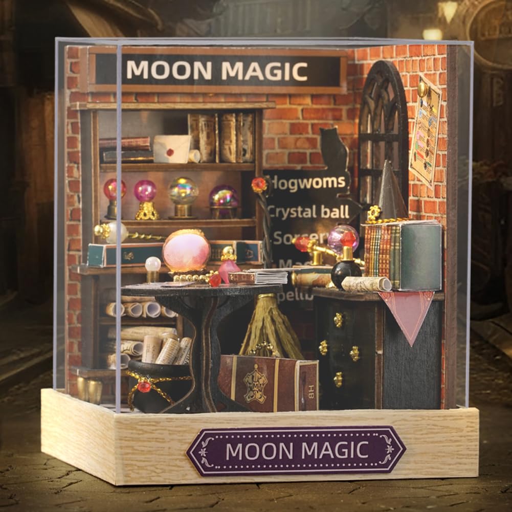 Foto 2 | Kit De Casa De Muñecas En Miniatura Diy, Casa De Muñecas De Madera Con Led (luna) - Venta Internacional.