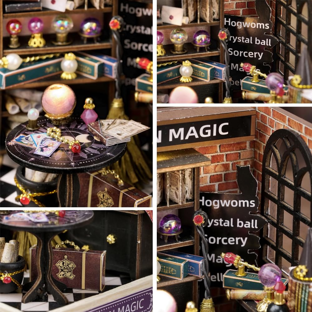 Foto 3 | Kit De Casa De Muñecas En Miniatura Diy, Casa De Muñecas De Madera Con Led (luna) - Venta Internacional.