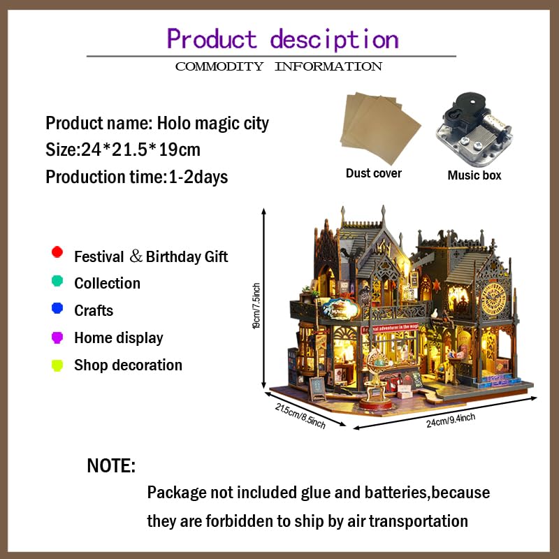 Foto 2 | Miniatura De Bricolaje Con Muebles De Dollhouse Magic Shop Shangyiwan - Venta Internacional.