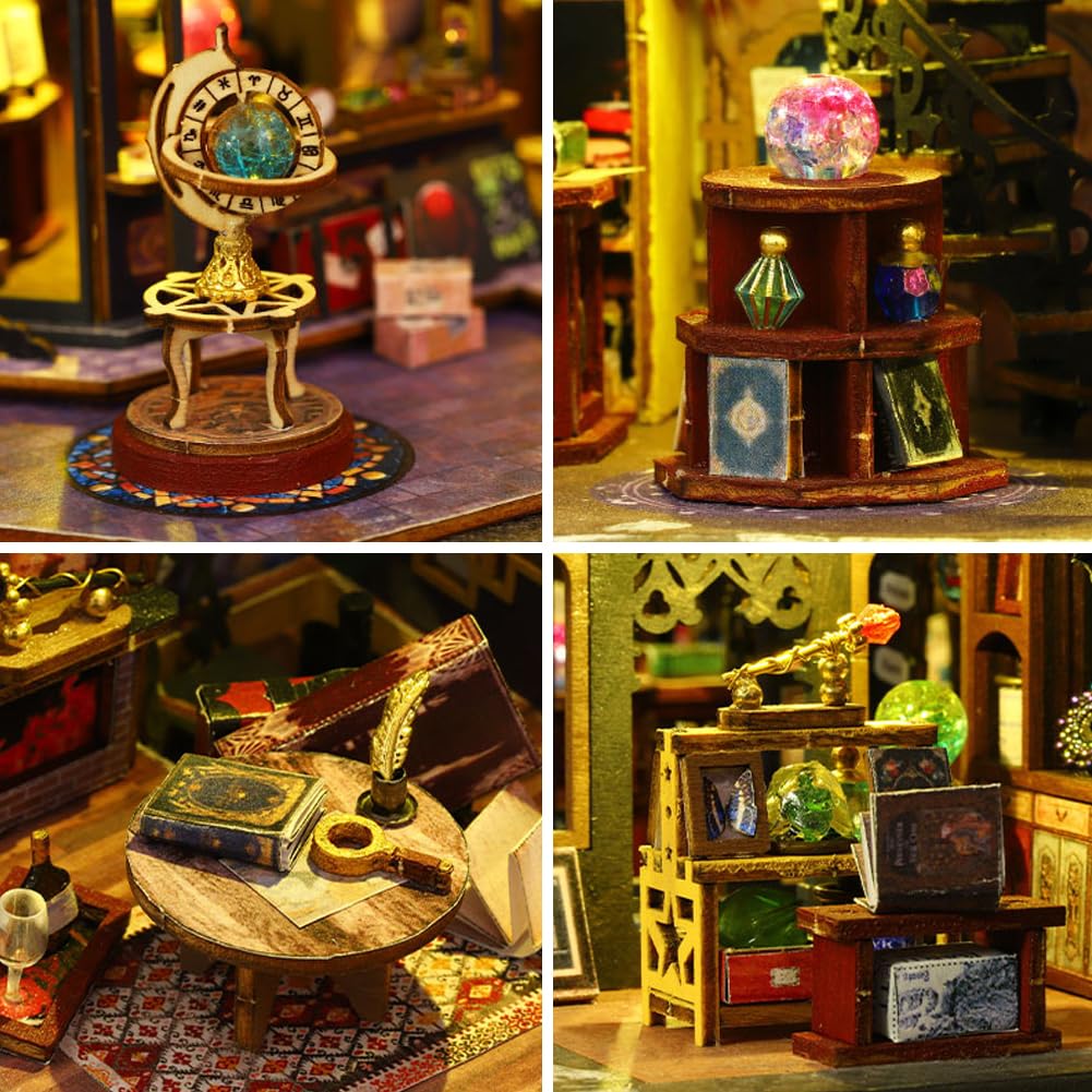 Foto 7 pulgar | Miniatura De Bricolaje Con Muebles De Dollhouse Magic Shop Shangyiwan - Venta Internacional.