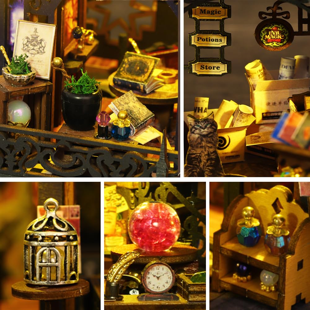 Foto 8 pulgar | Miniatura De Bricolaje Con Muebles De Dollhouse Magic Shop Shangyiwan - Venta Internacional.
