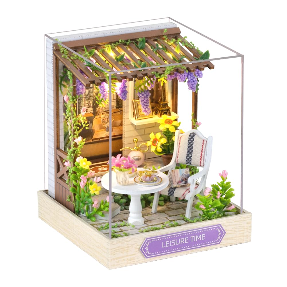 Foto 3 pulgar | Kit De Casa De Muñecas En Miniatura Para Hacer Tú Mismo, Casa De Muñecas De Madera Con Luces Led - Venta Internacional