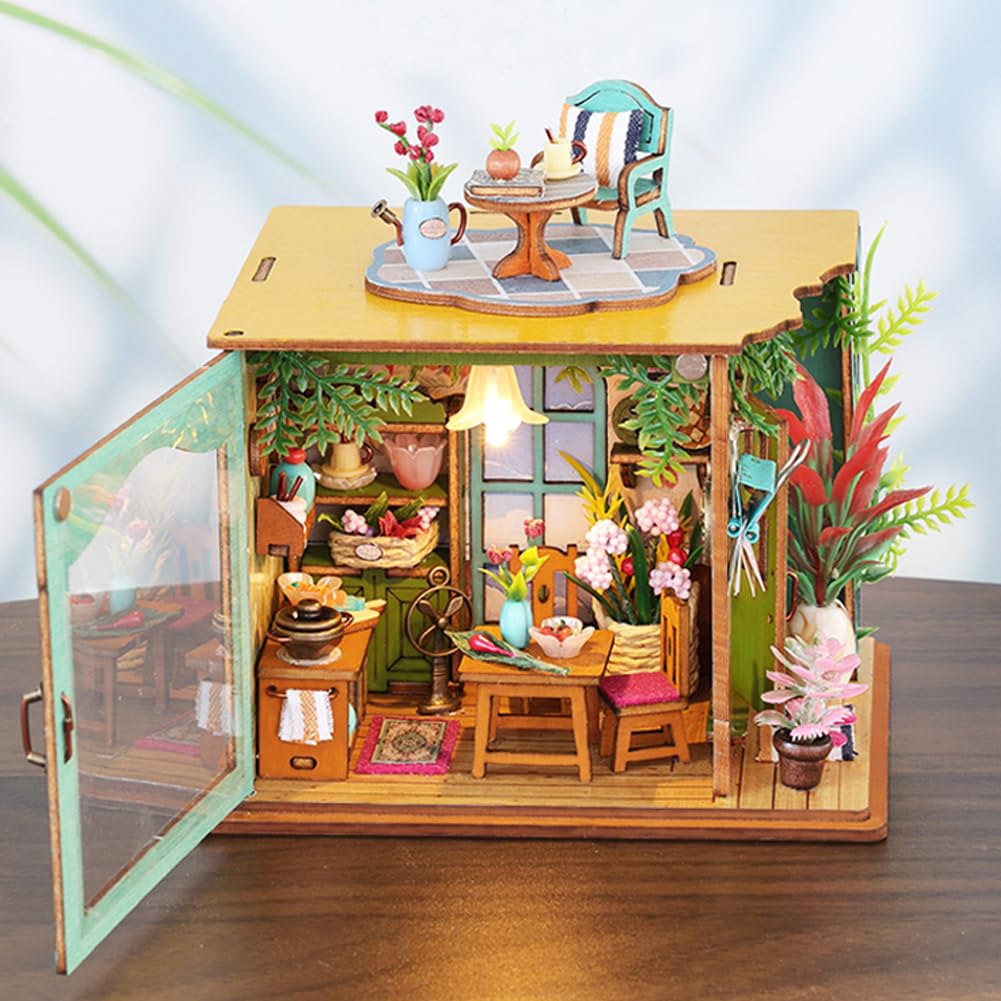 Foto 4 pulgar | Kit De Casa De Muñecas En Miniatura Para Hacer Tú Mismo, Casa De Muñecas De Madera Con Luces Led - Venta Internacional