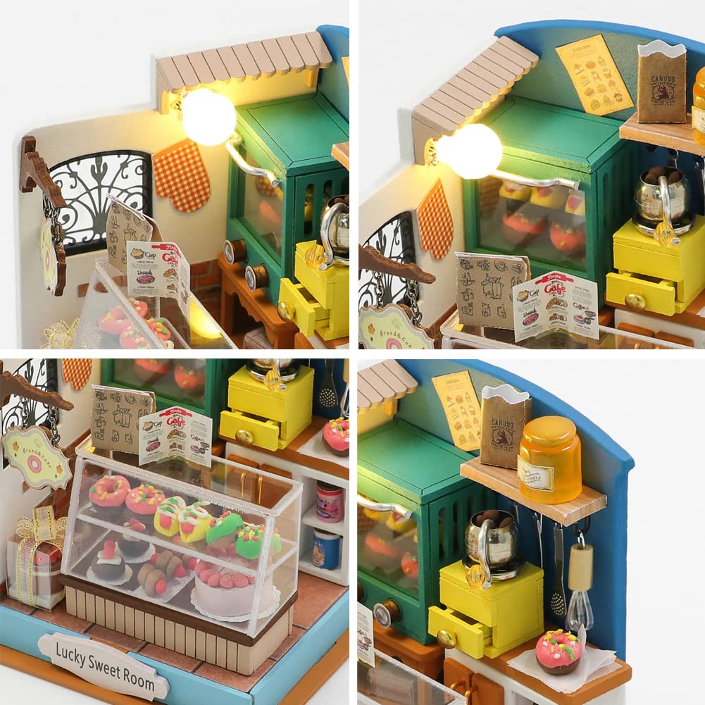 Foto 3 pulgar | Kit De Casa De Muñecas En Miniatura, Casa De Muñecas De Madera Con Luces Led - Venta Internacional.