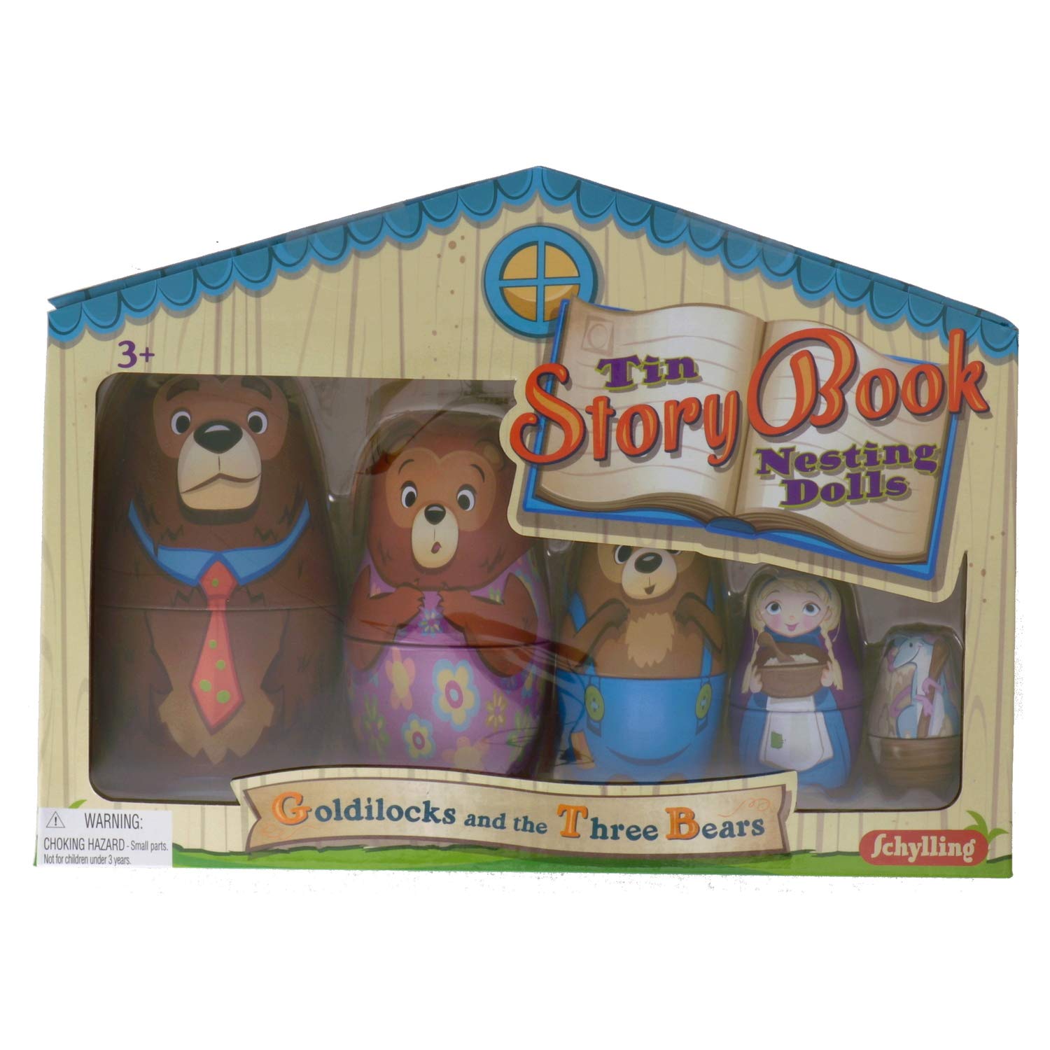 Foto 4 pulgar | Nesting Dolls Schylling Goldilocks, Juego De 5 Latas De 4.25 Pulgadas - Venta Internacional.