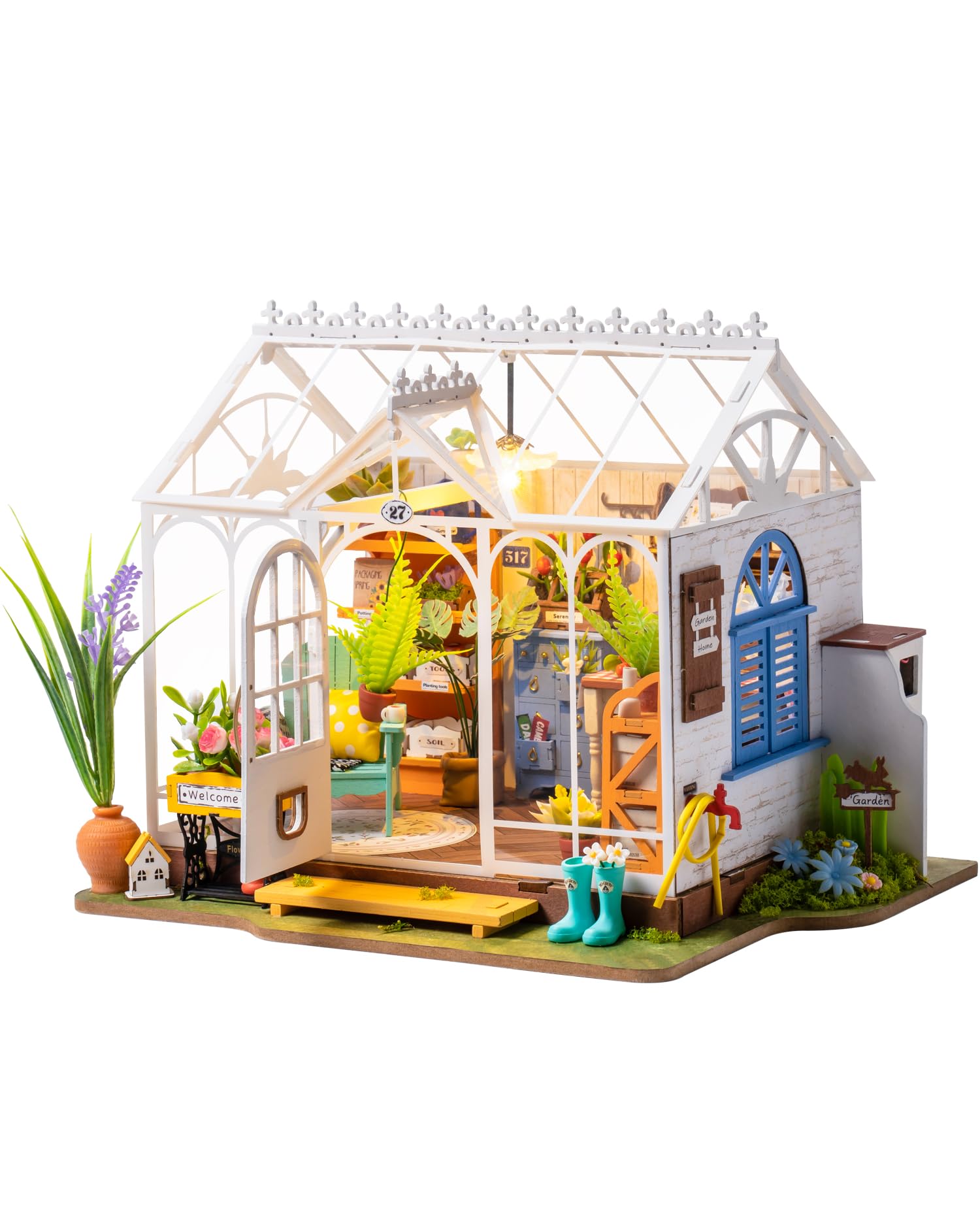 Foto 2 pulgar | Kit De Casa En Miniatura Rowood Dreamy Garden House Con Luz Led - Venta Internacional.