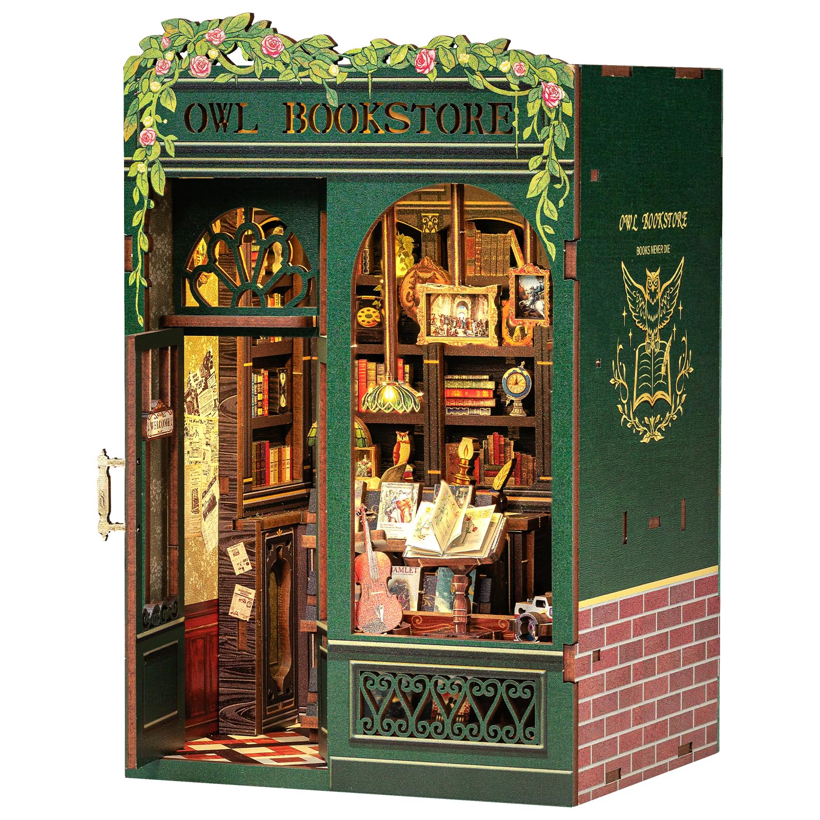 Foto 2 pulgar | Kit De Casa En Miniatura Cutebee Book Nook Owl Bookstore - Venta Internacional.