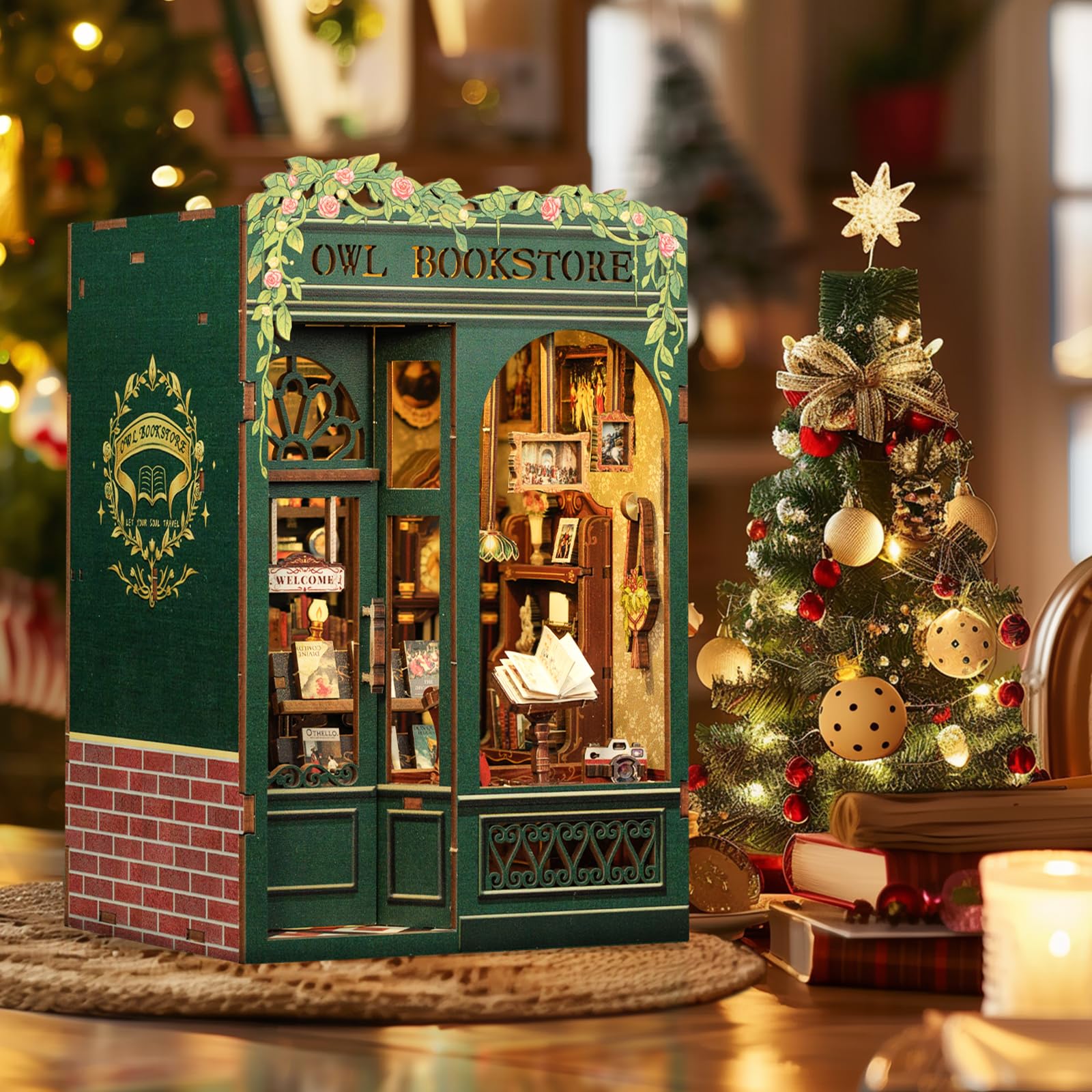 Foto 5 pulgar | Kit De Casa En Miniatura Cutebee Book Nook Owl Bookstore - Venta Internacional.