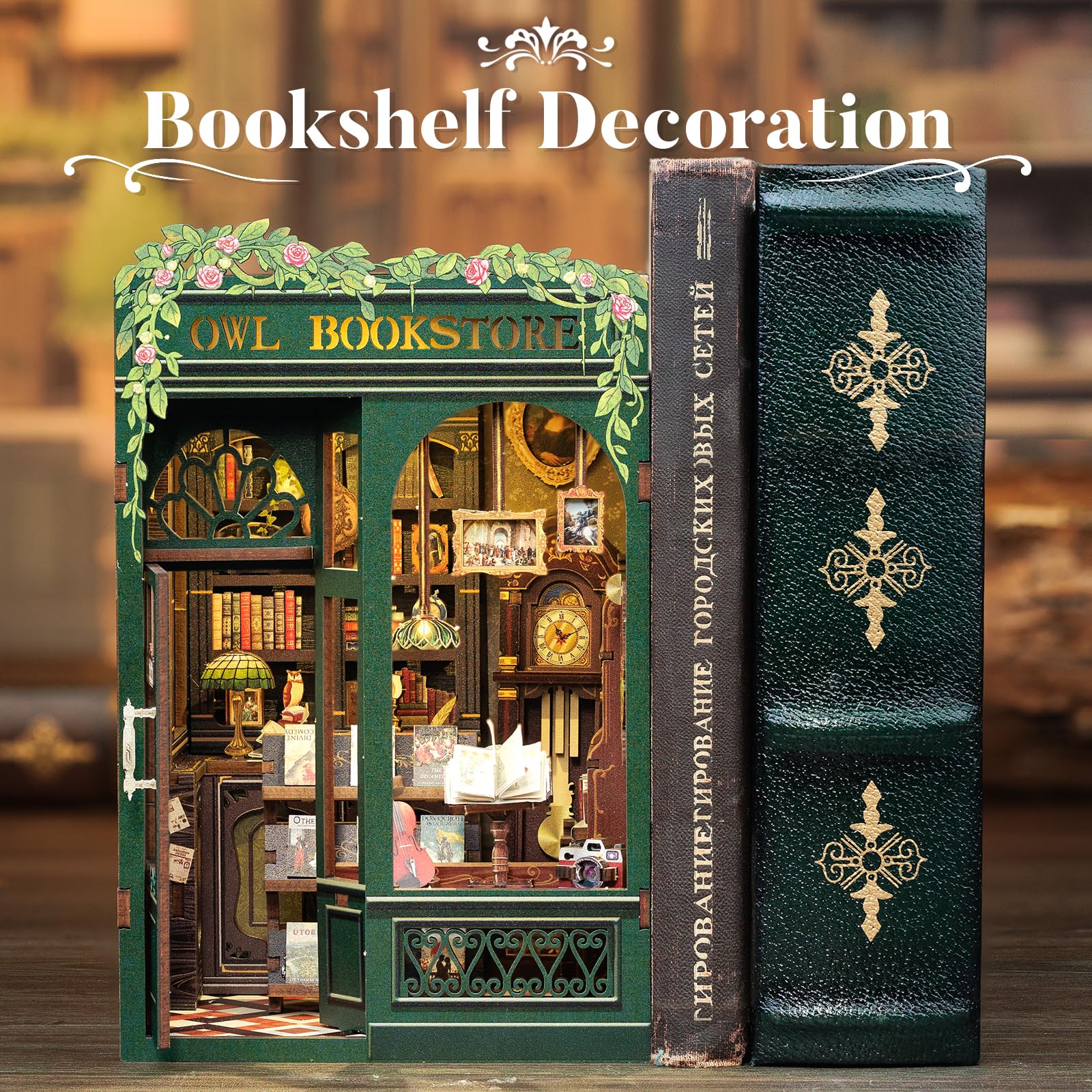 Foto 6 pulgar | Kit De Casa En Miniatura Cutebee Book Nook Owl Bookstore - Venta Internacional.