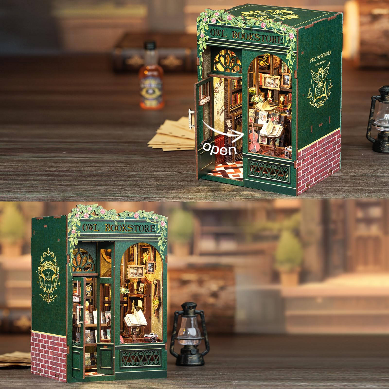Foto 8 pulgar | Kit De Casa En Miniatura Cutebee Book Nook Owl Bookstore - Venta Internacional.