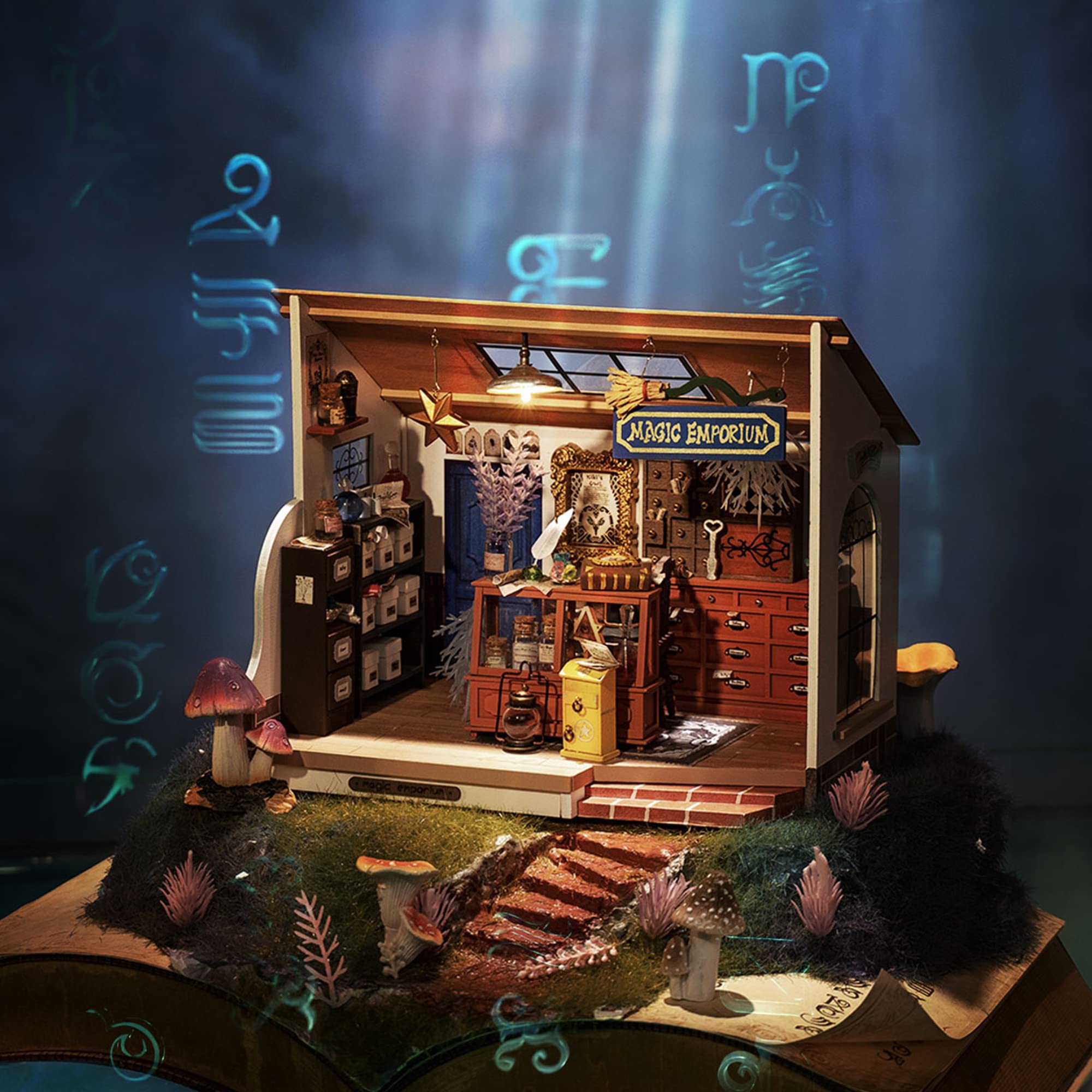 Foto 3 pulgar | Kit De Casa De Muñecas En Miniatura Rolife Mystic Archives Con Led 1:20 - Venta Internacional.