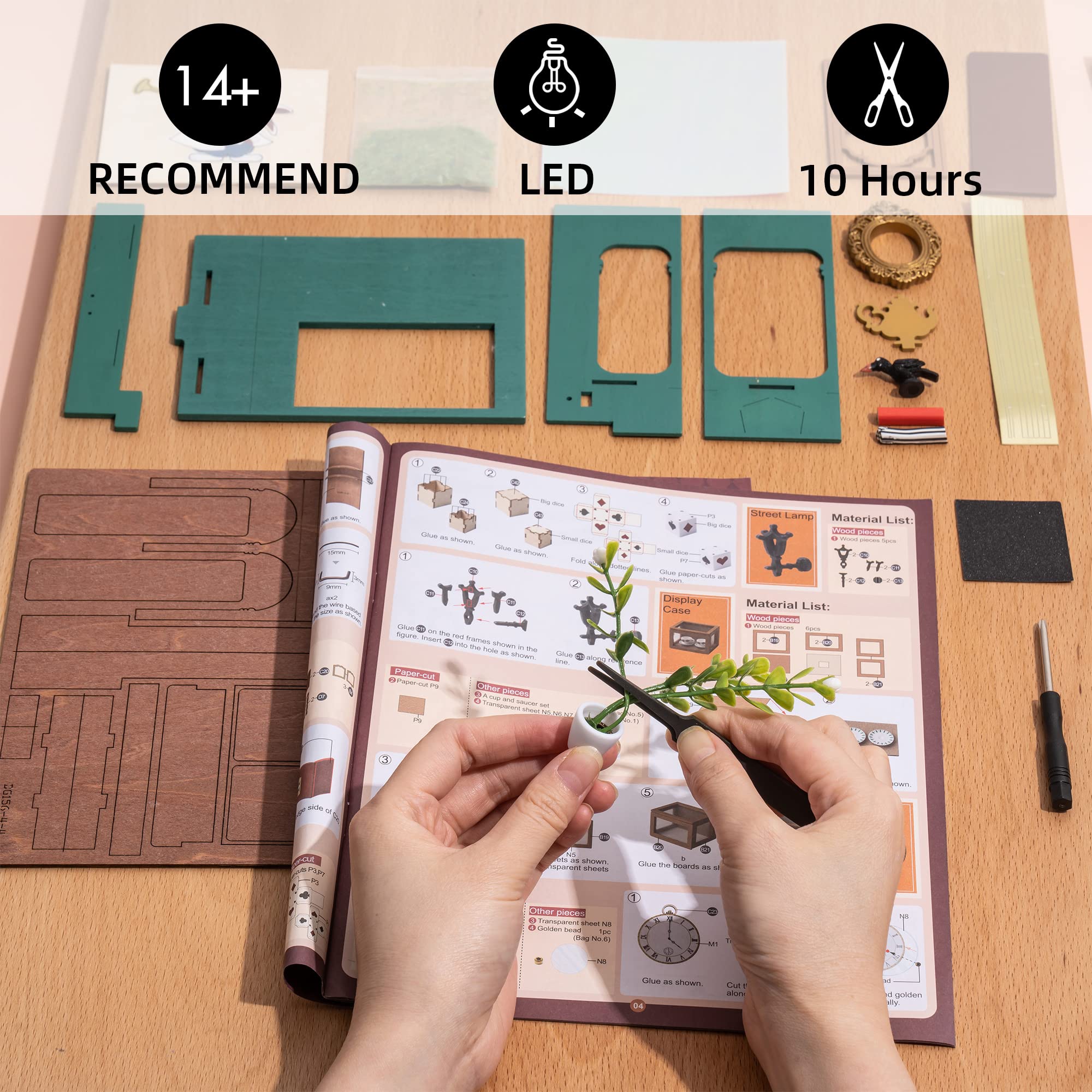 Foto 5 pulgar | Kit De Casa De Muñecas En Miniatura Rolife Tiny House A Escala 1:20 Con Led - Venta Internacional.