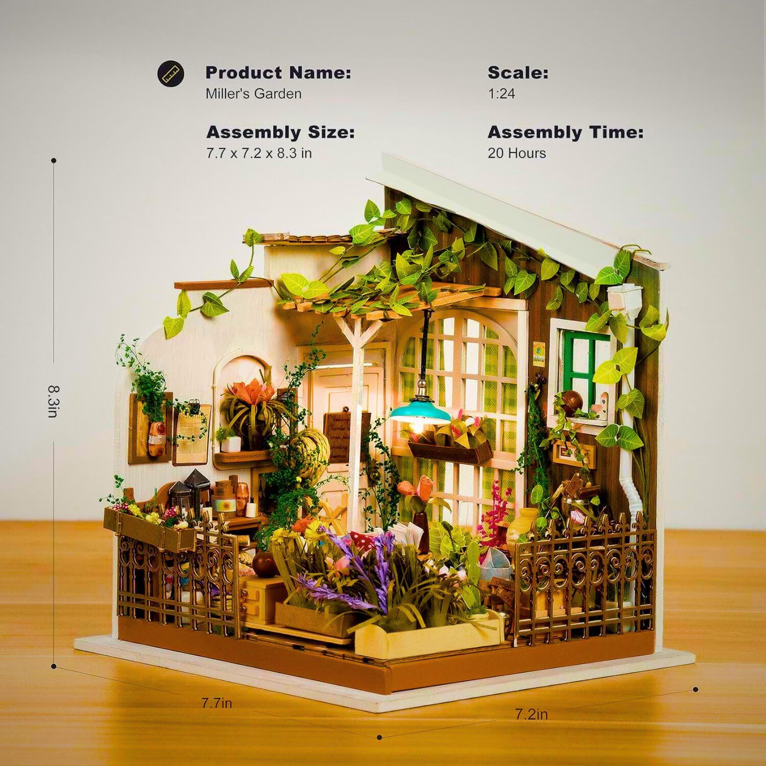 Foto 2 | Kit De Casa En Miniatura Rolife 1:20 Diy, Casa De Muñecas Para Adultos - Venta Internacional.