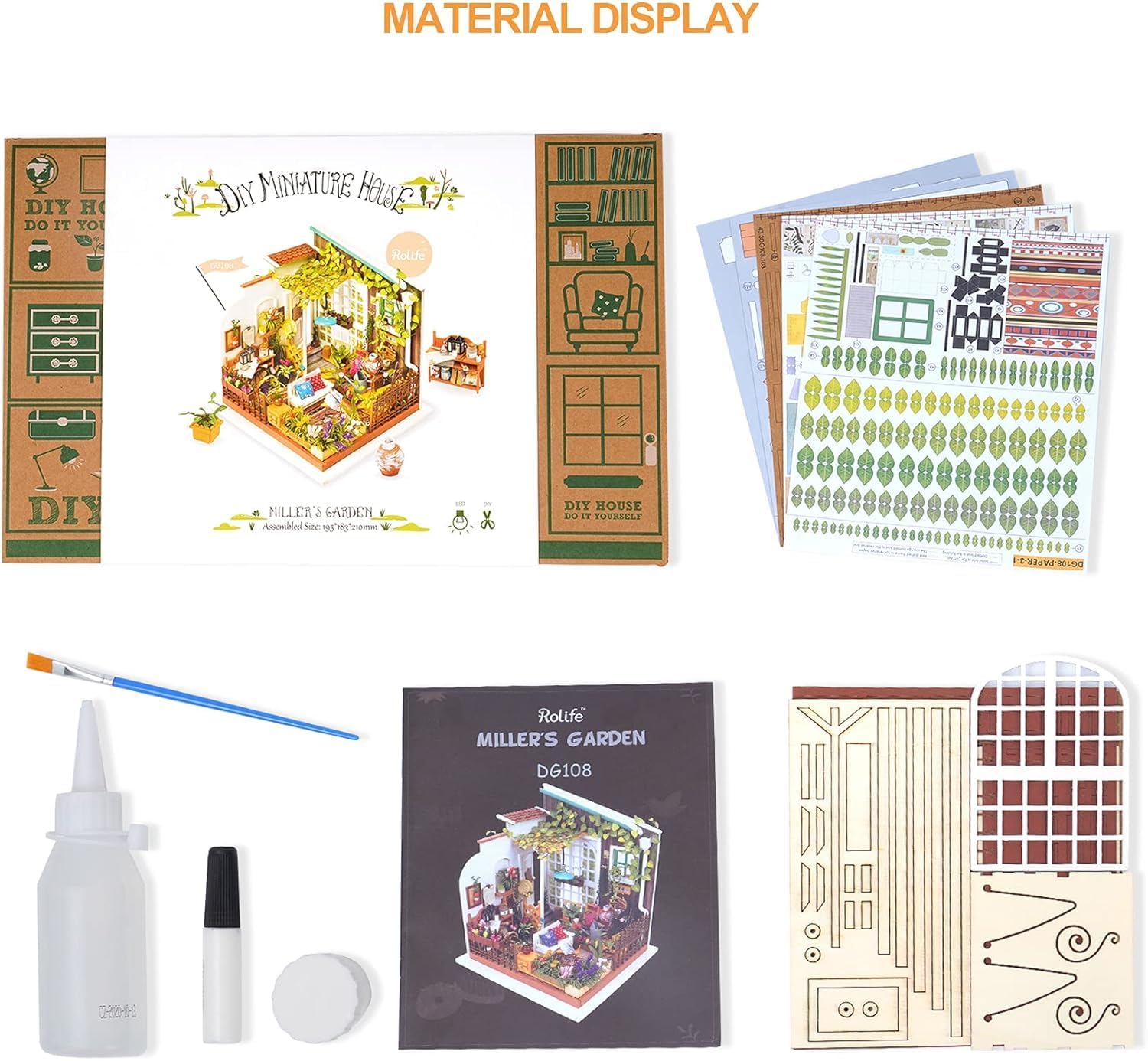 Foto 7 | Kit De Casa En Miniatura Rolife 1:20 Diy, Casa De Muñecas Para Adultos - Venta Internacional.