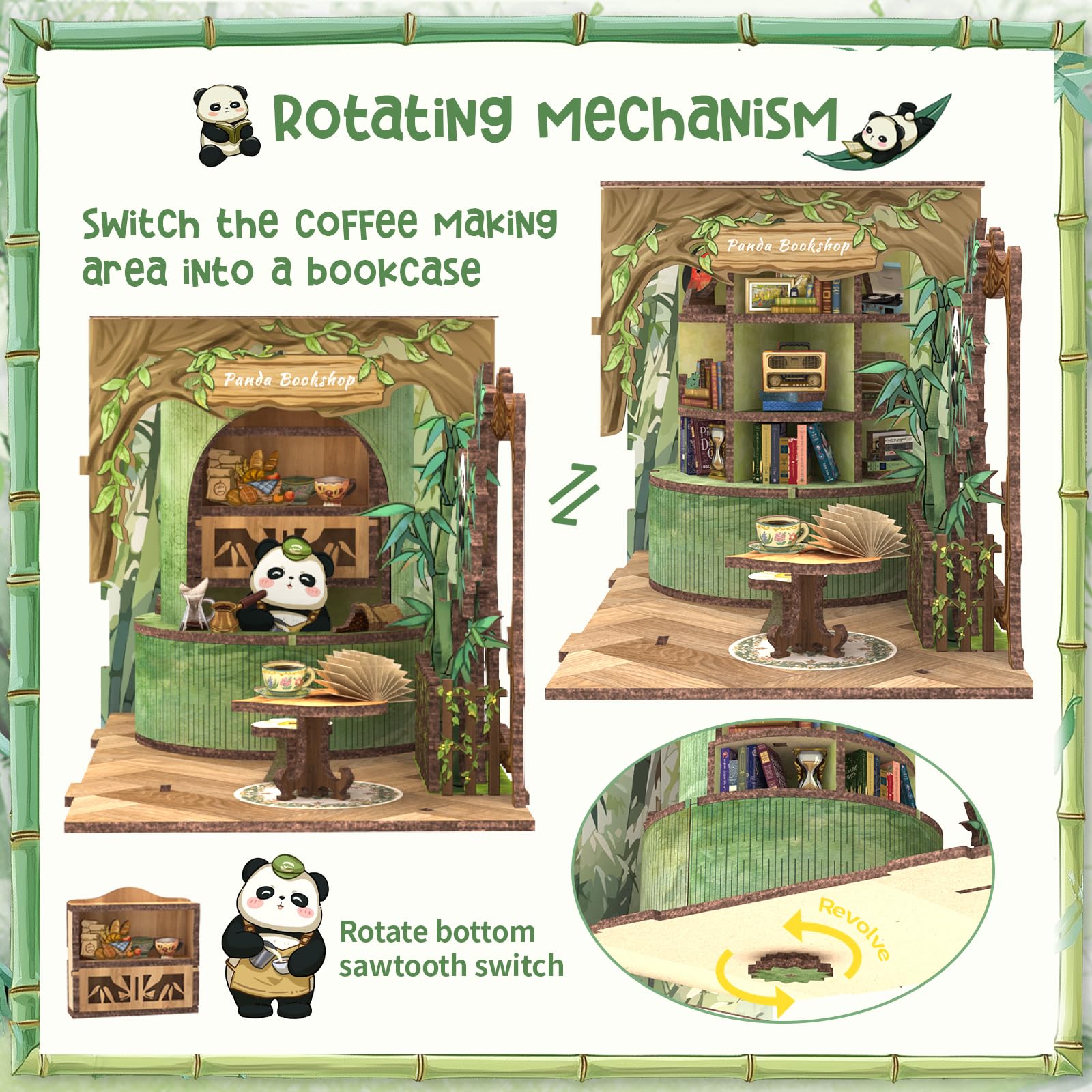 Foto 3 pulgar | Kit De Rincón Para Libros Con Forma De Casa De Muñecas En Miniatura Cutebee Eternal - Venta Internacional.