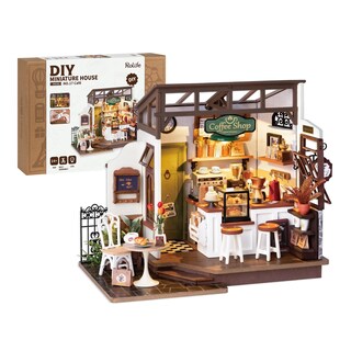 Foto 1 | Kit De Casa De Muñecas En Miniatura Rolife Coffee Shop Con Luces Led - Venta Internacional.