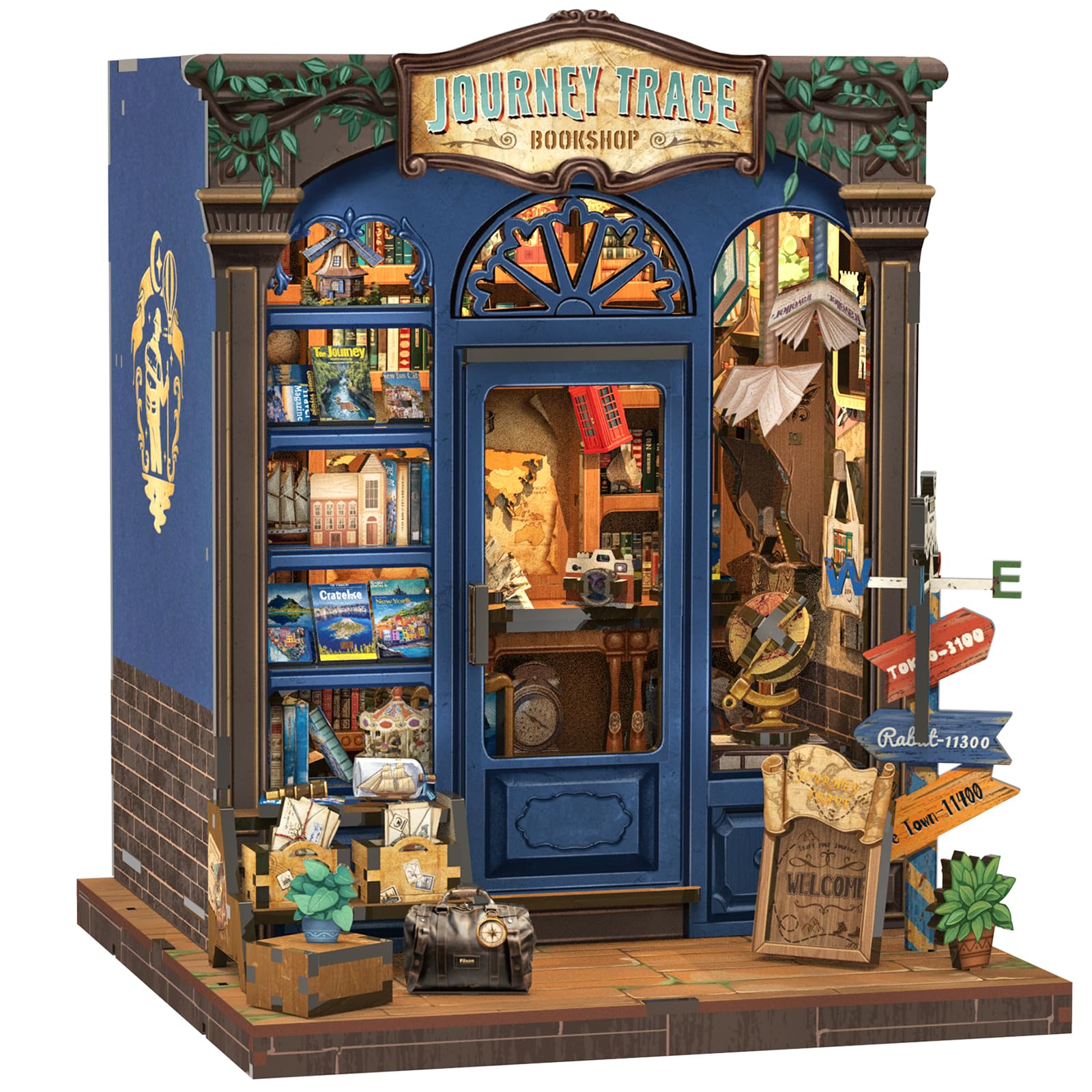 Kit De Casa De Muñecas En Miniatura Cutebee Book Nook Journey - Venta Internacional.