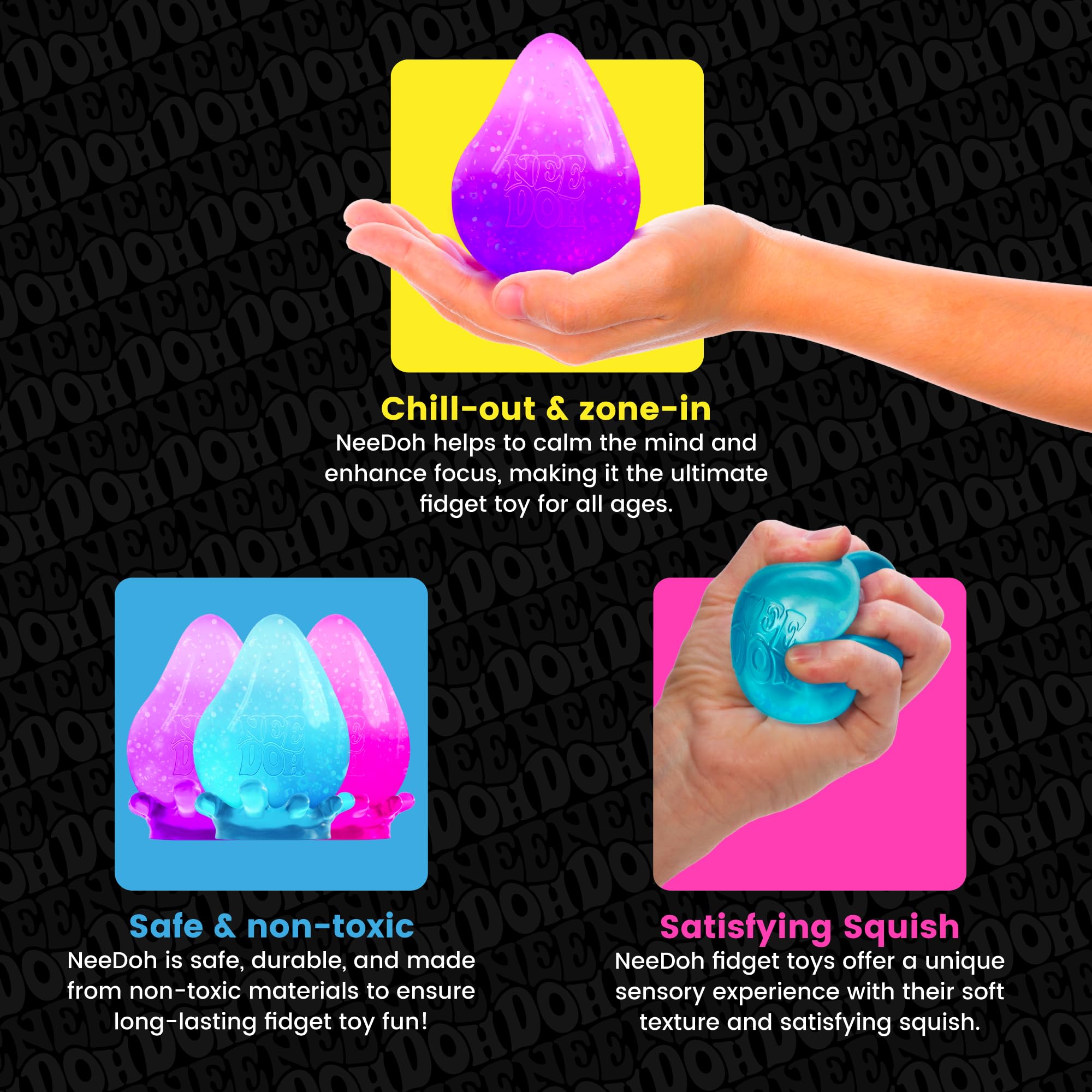 Foto 3 pulgar | Juguete Sensory Squeeze Schylling Needoh Dream Drop De 3 Cm De Altura - Venta Internacional.