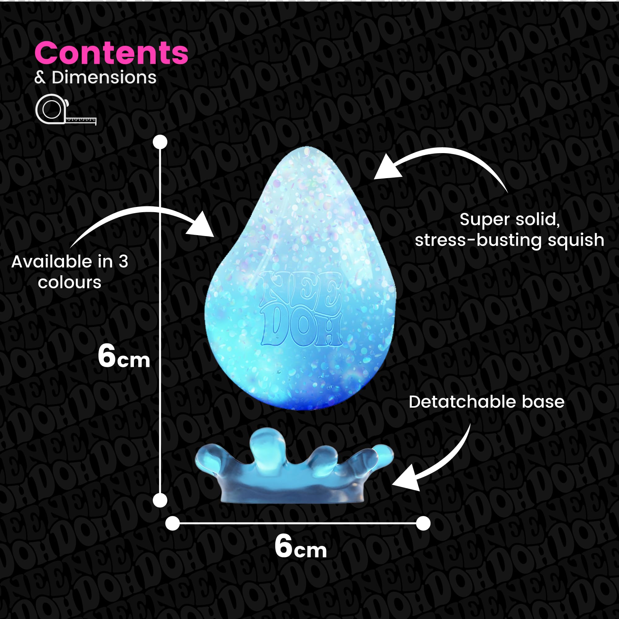 Foto 6 pulgar | Juguete Sensory Squeeze Schylling Needoh Dream Drop De 3 Cm De Altura - Venta Internacional.