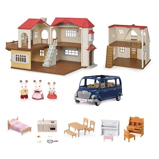Foto 2 | Set De Juego Dollhouse Calico Critters Red Roof Grand Mansion - Venta Internacional.