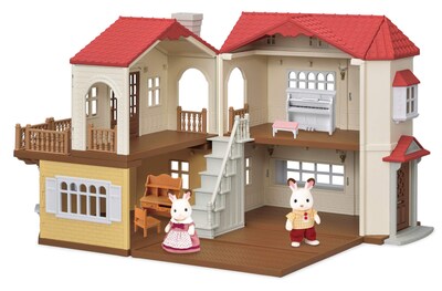 Foto 7 | Set De Juego Dollhouse Calico Critters Red Roof Grand Mansion - Venta Internacional.